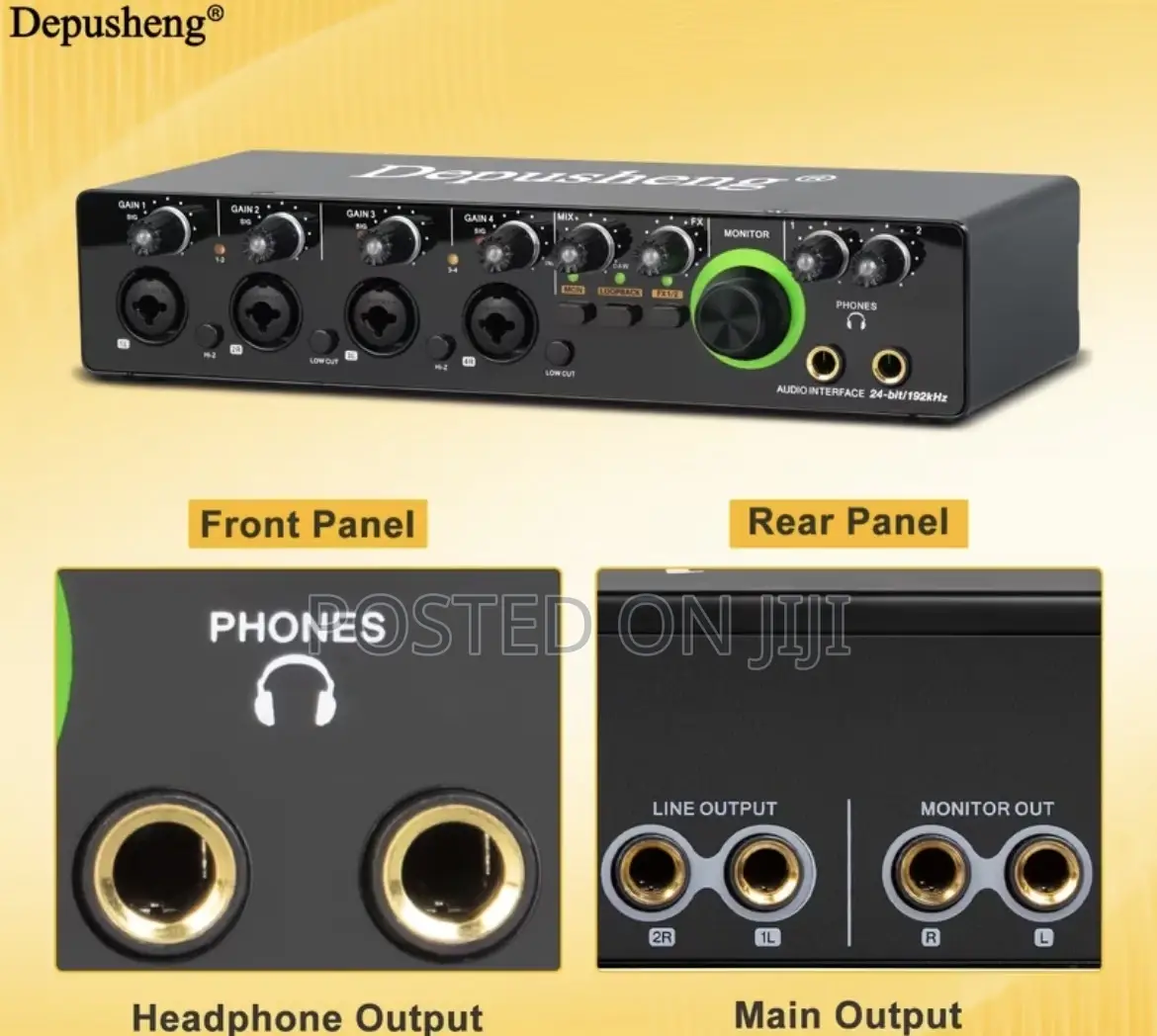 Depusheng Professional Hd Sound Card(4 Chanel)
