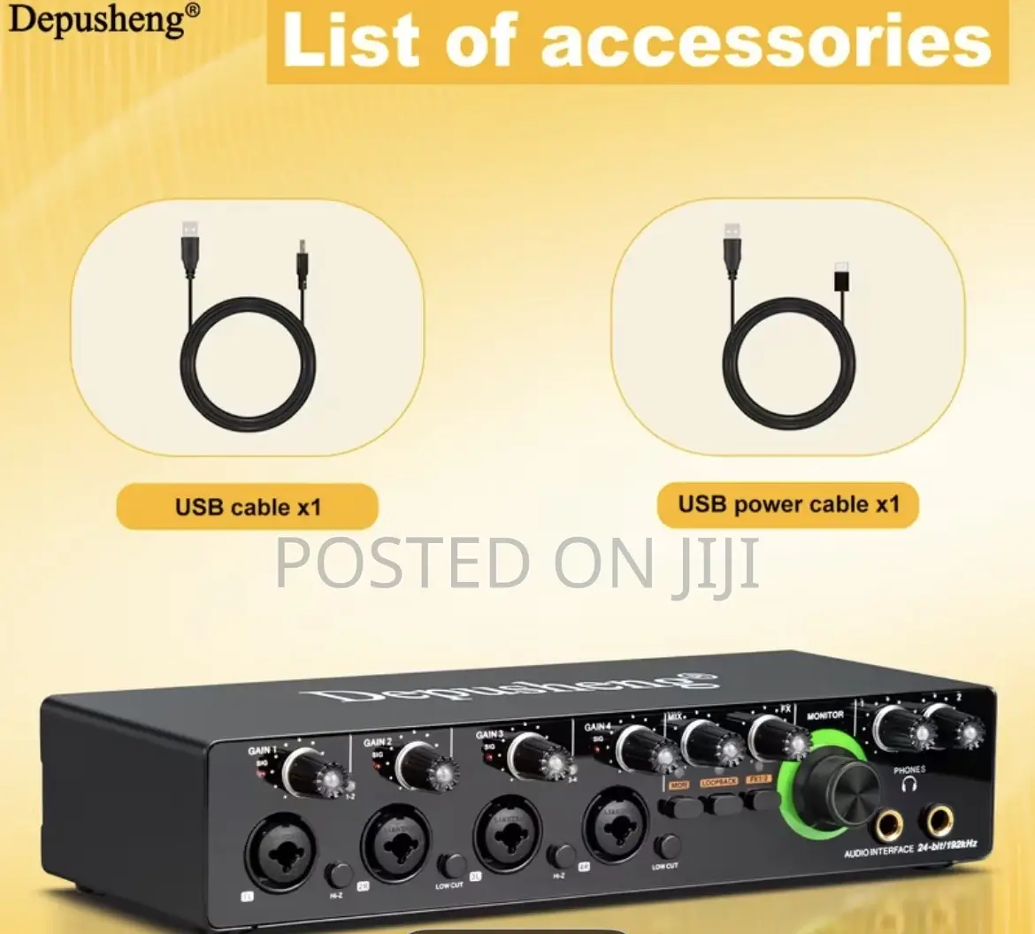 Depusheng Professional Hd Sound Card(4 Chanel)