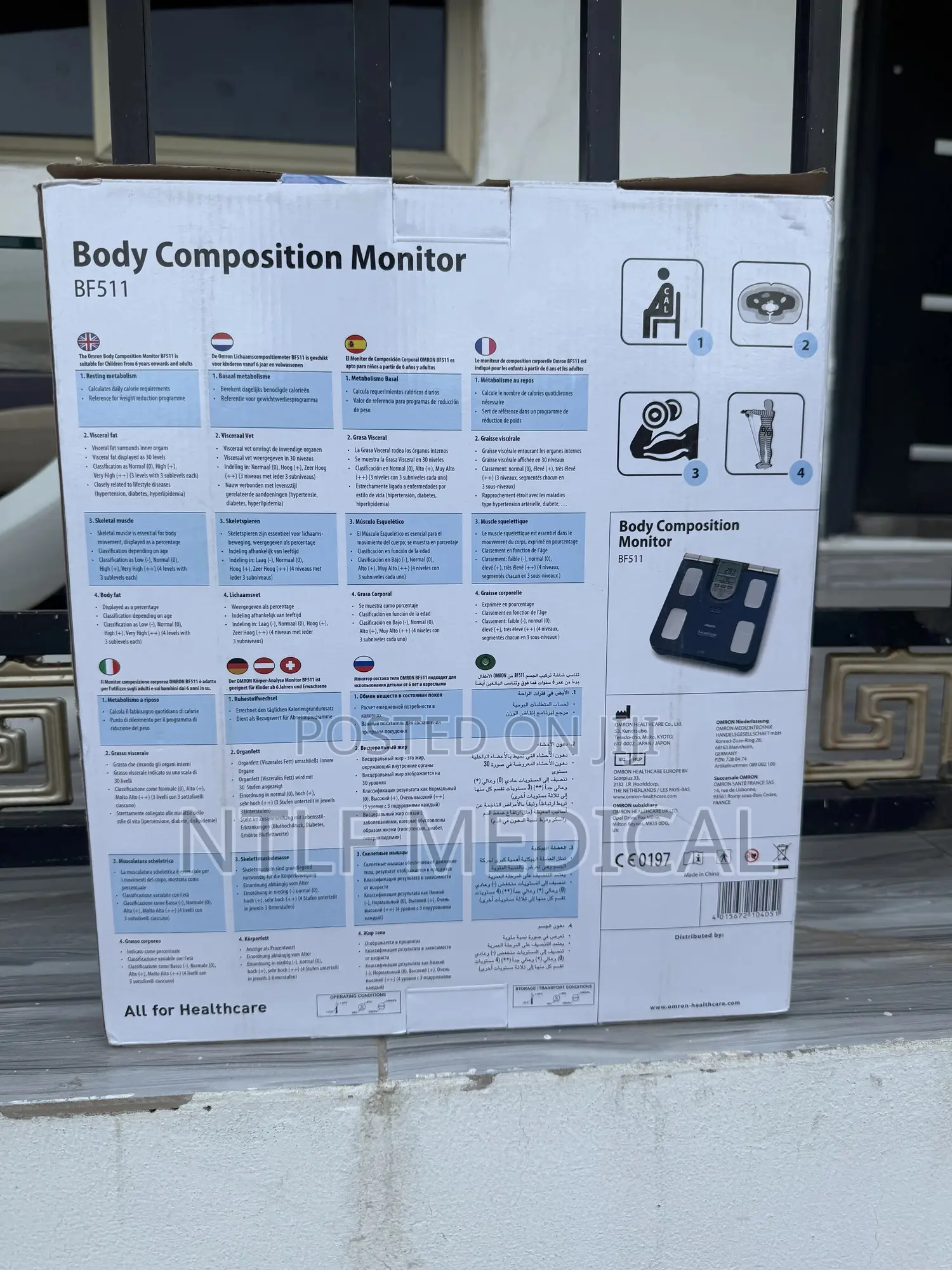 Body Composition Monitor (Bmi, Bmr Etc)