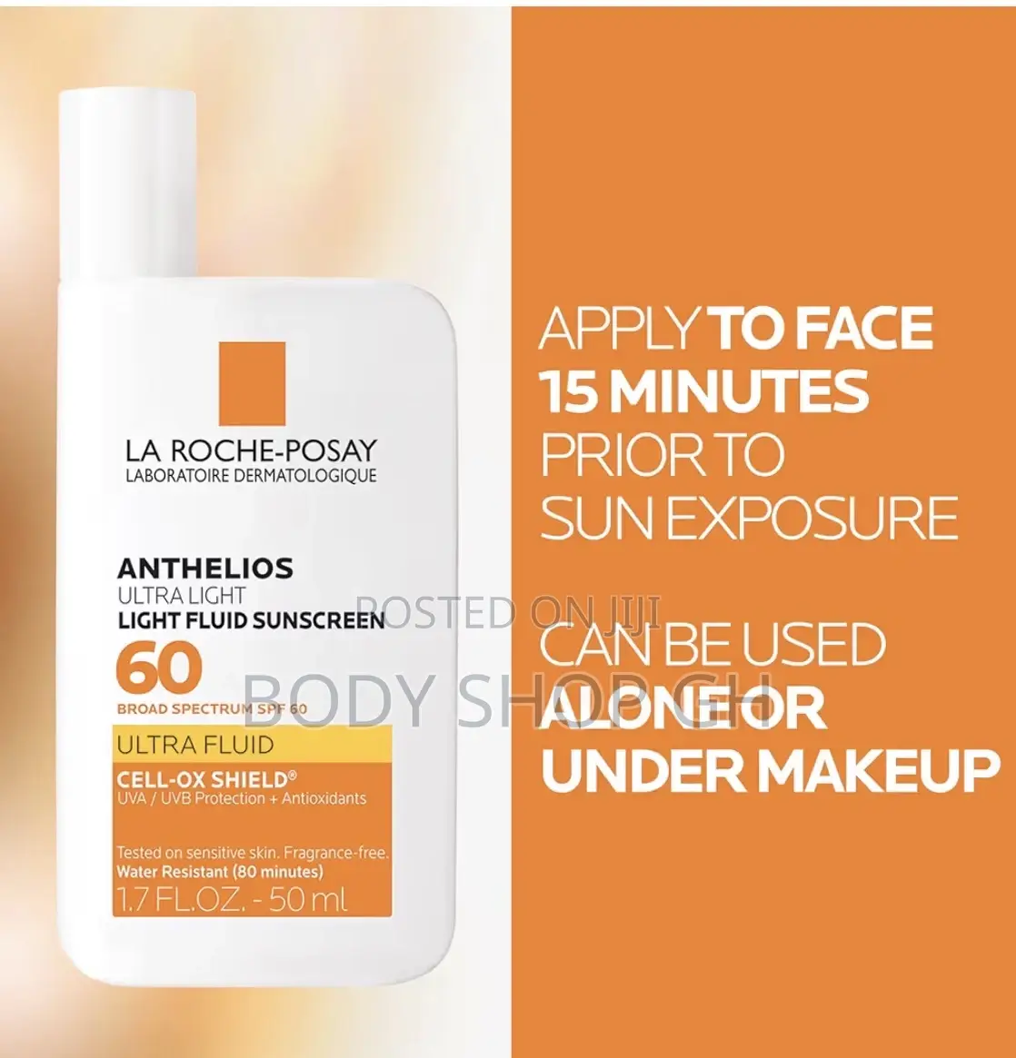Facial Sunscreen SPF 60, Lightweight Sunscreen + Antioxidant