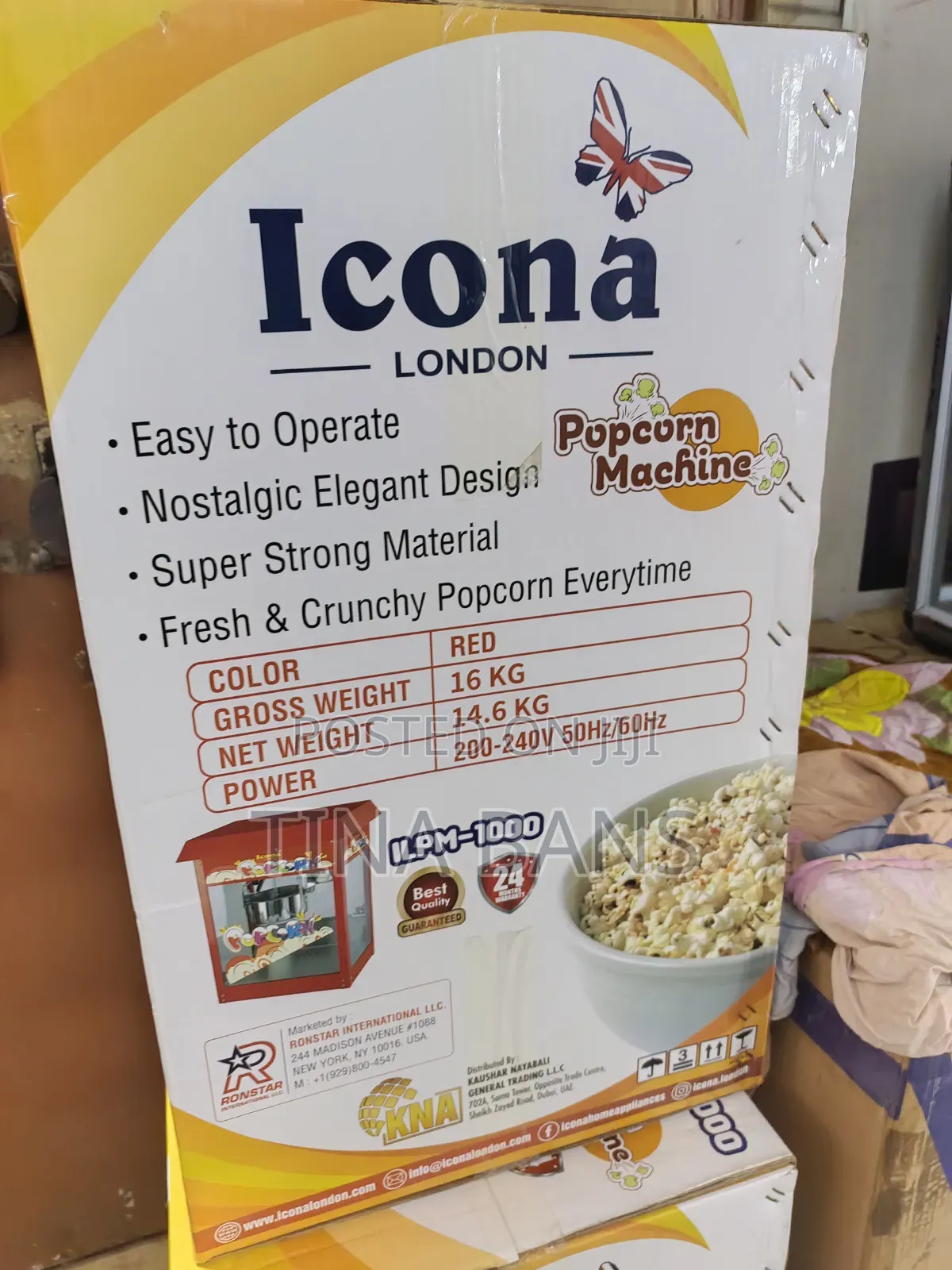 Icona London Pop Corn Machine