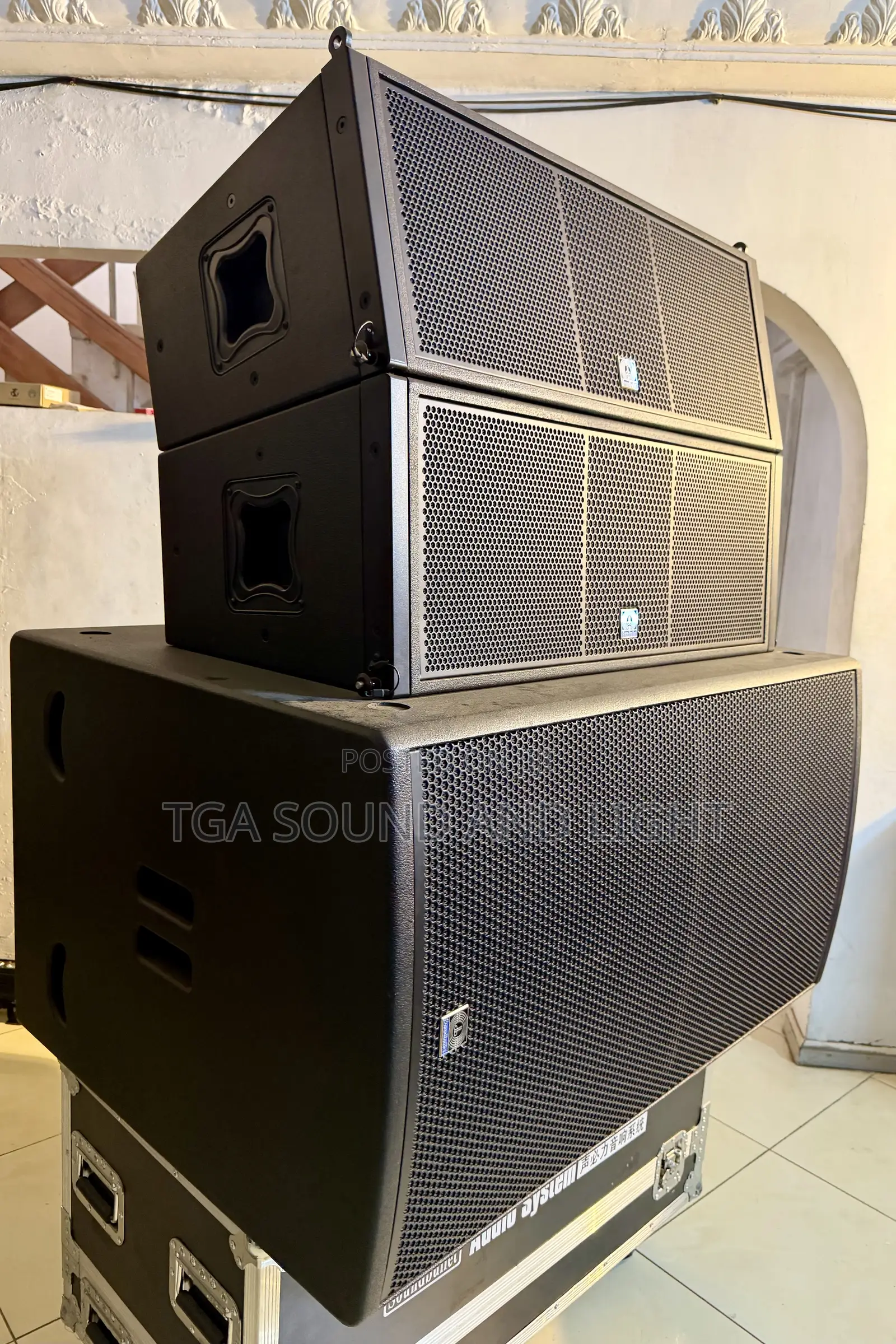 Sound Bullet Passive Line Array Set[4pcs Mid, 2pcs Double Bass]
