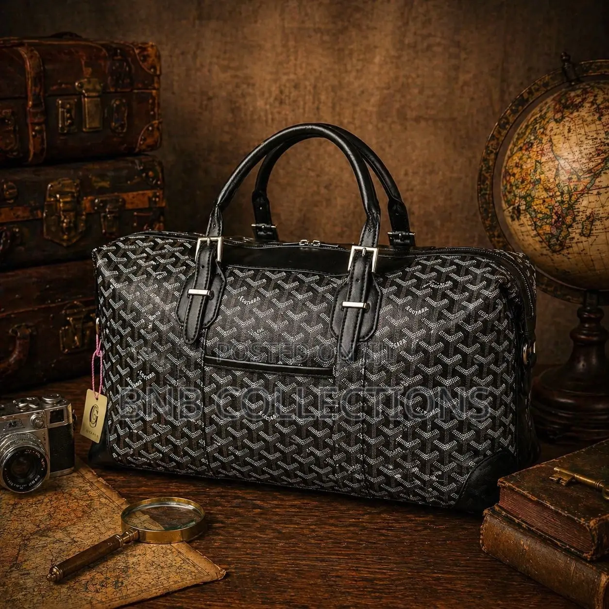 Goyard Quality Unisex Traveling Duffel Leather Bag