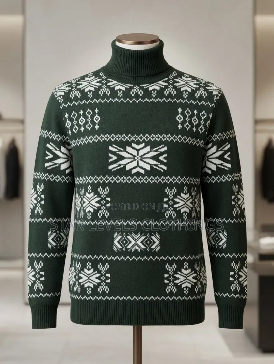 Heavy Cotton Turtle Neck Sweatshirt for Men