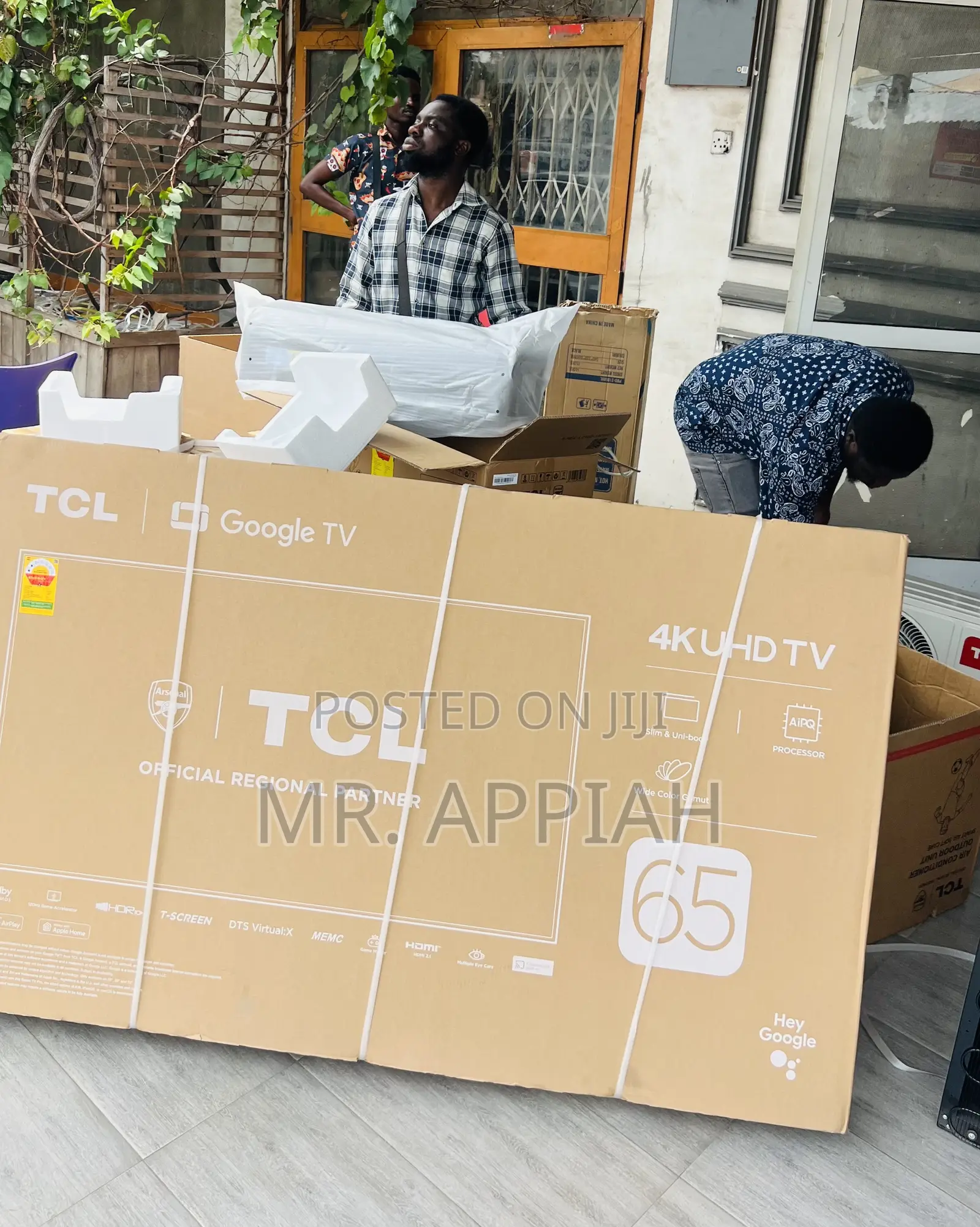 Get Unique TCL 65” Uhd Smart Satellite Android Tv(Black)