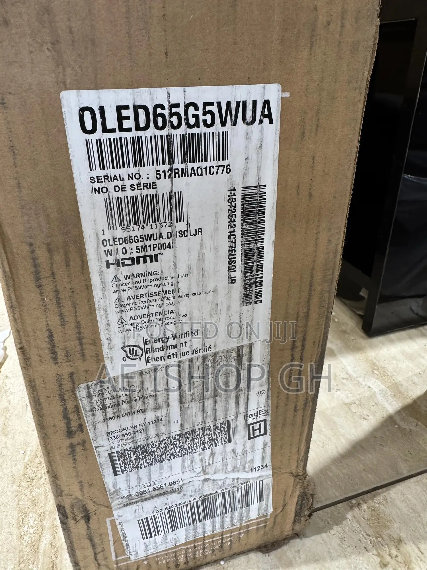 L.G Oled G5 65” Tv