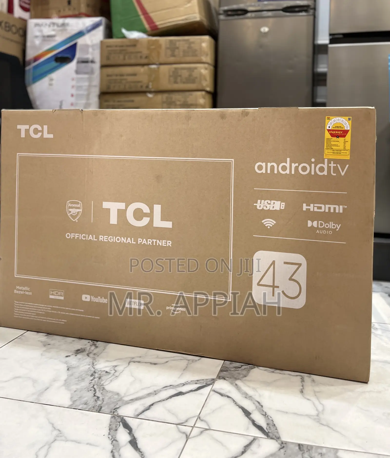 Get Premium TCL 43s5k 43” Uhd Smart Screen Television(Black).