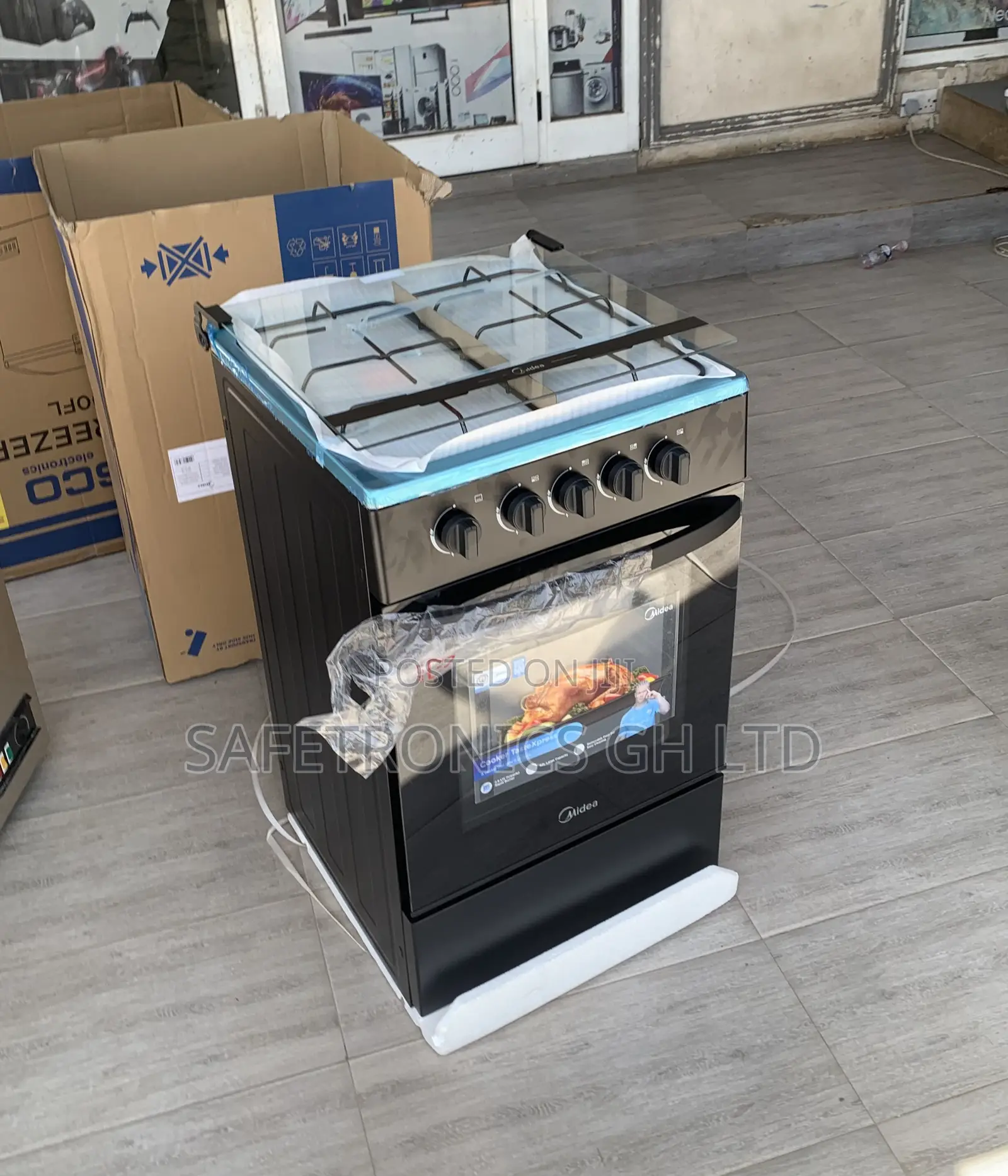 Super New Midea 4 Burner Gas Cooker Lack Mirror