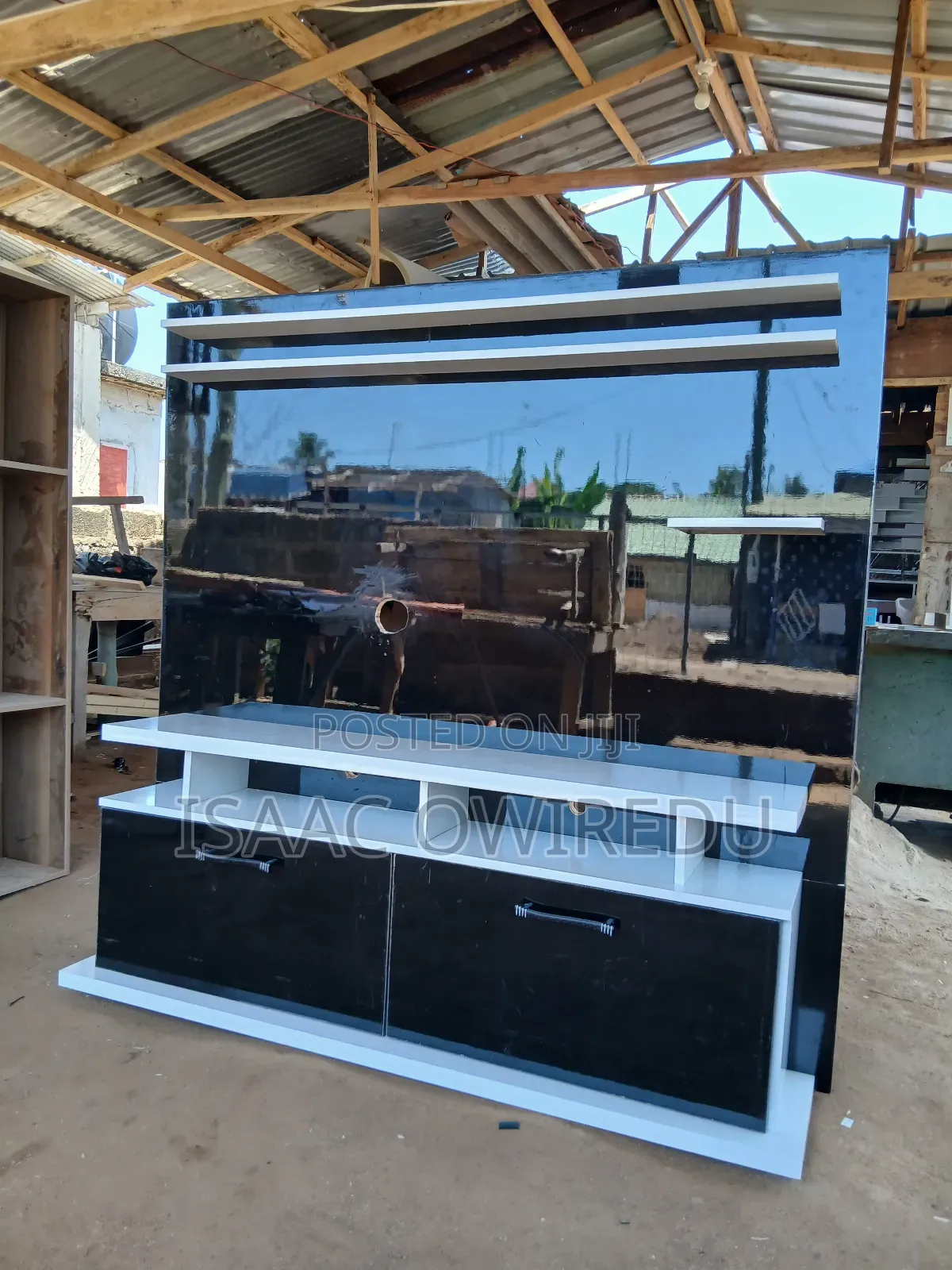 Television Units With Doors and Shelves