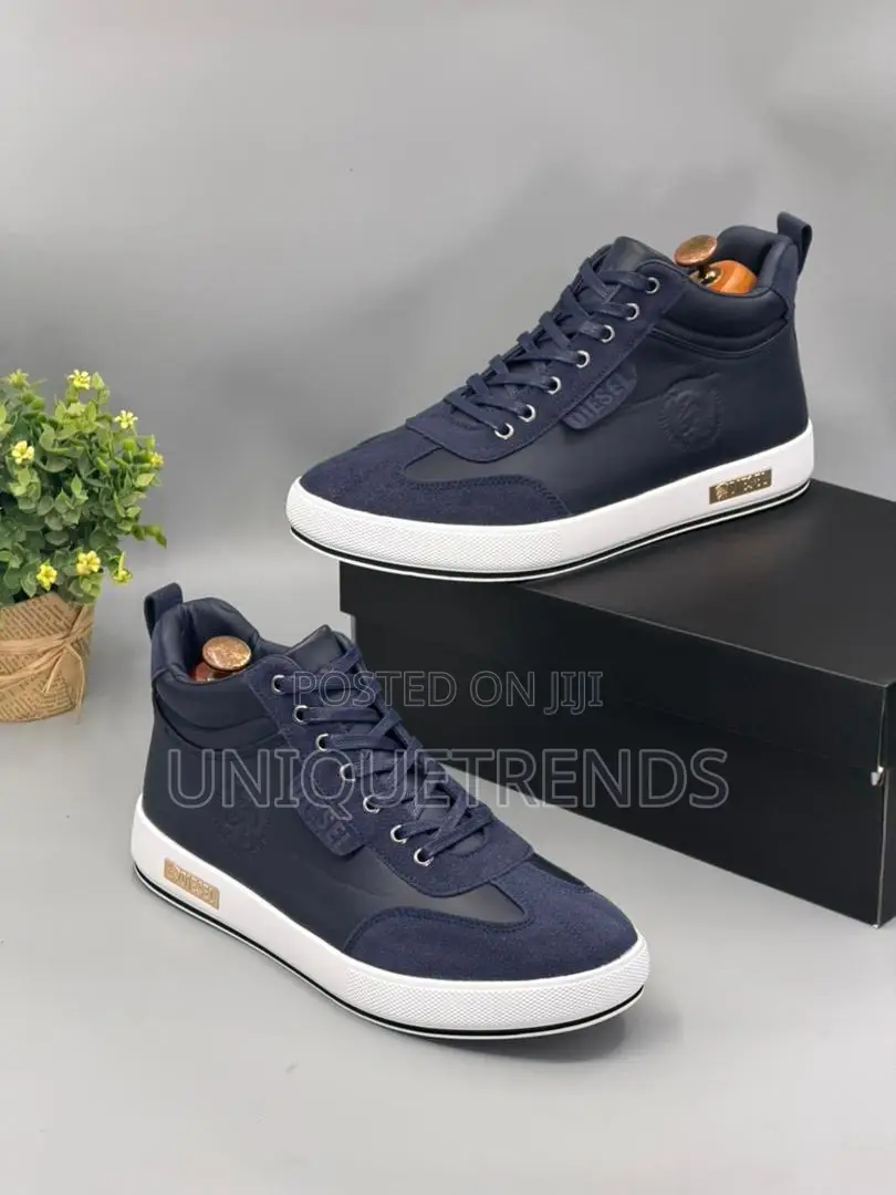 New Diesel Boots (Navy and White)