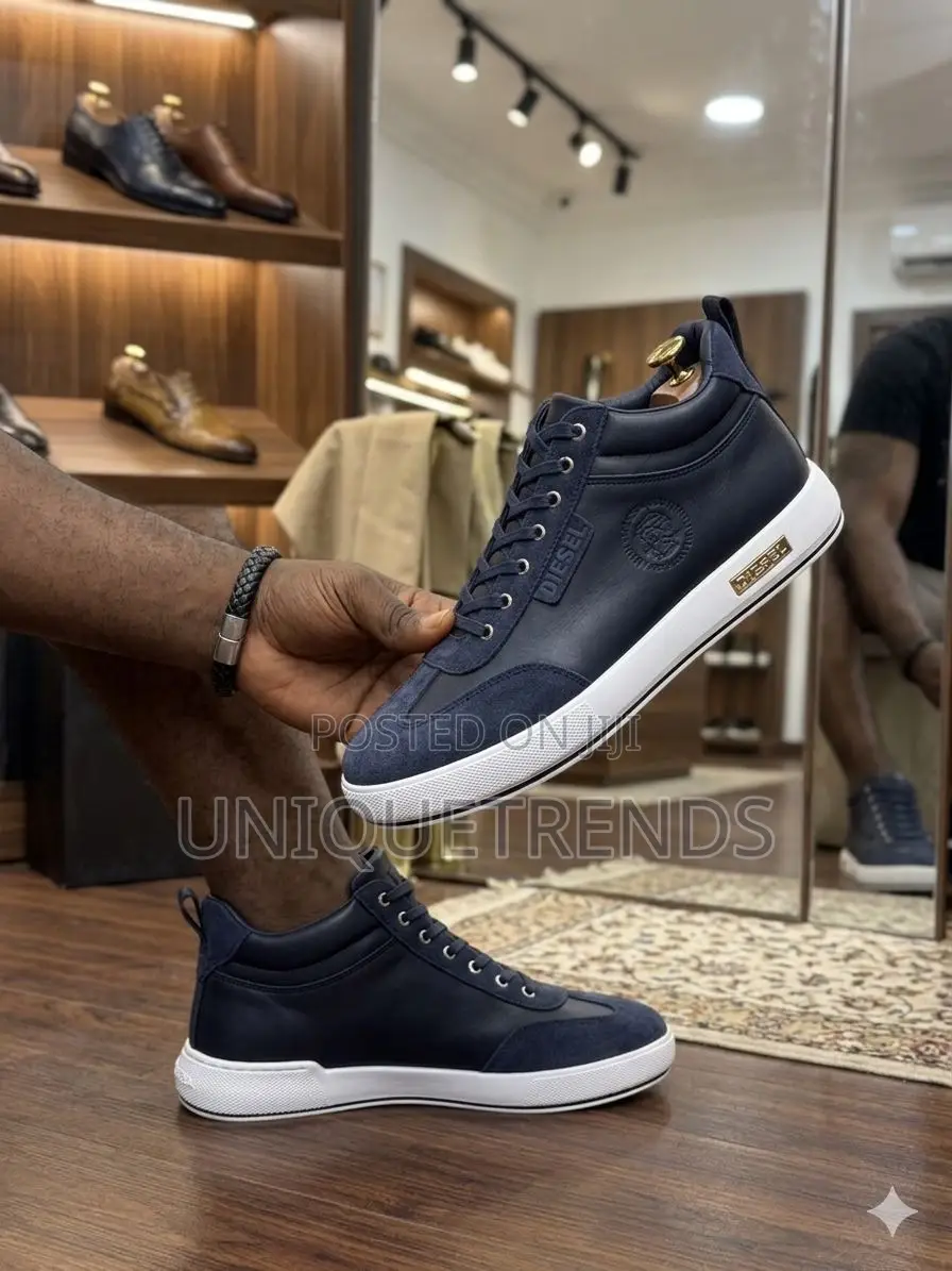 New Diesel Boots (Navy and White)