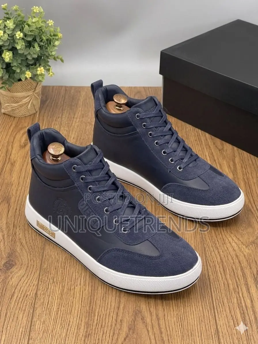 New Diesel Boots (Navy and White)