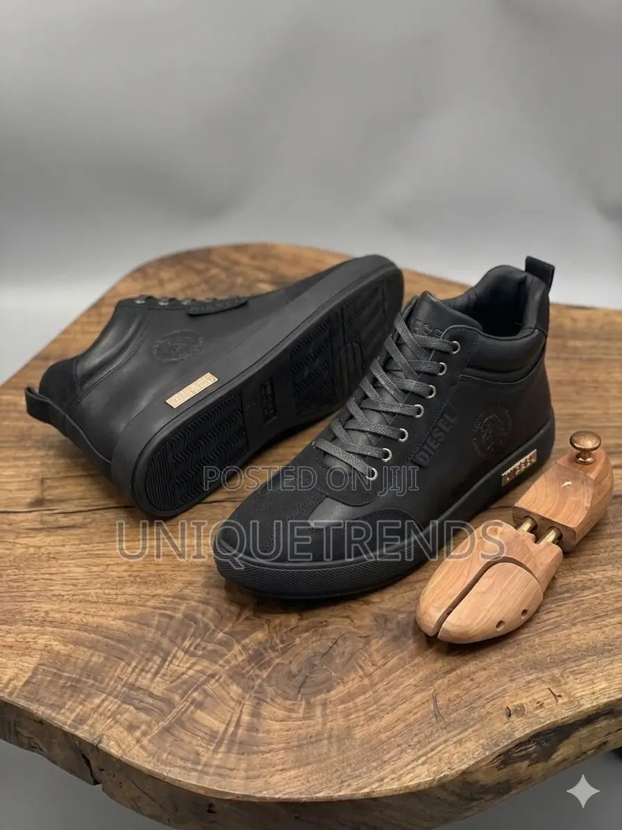 Quality Diesel All Black Ankle Boot