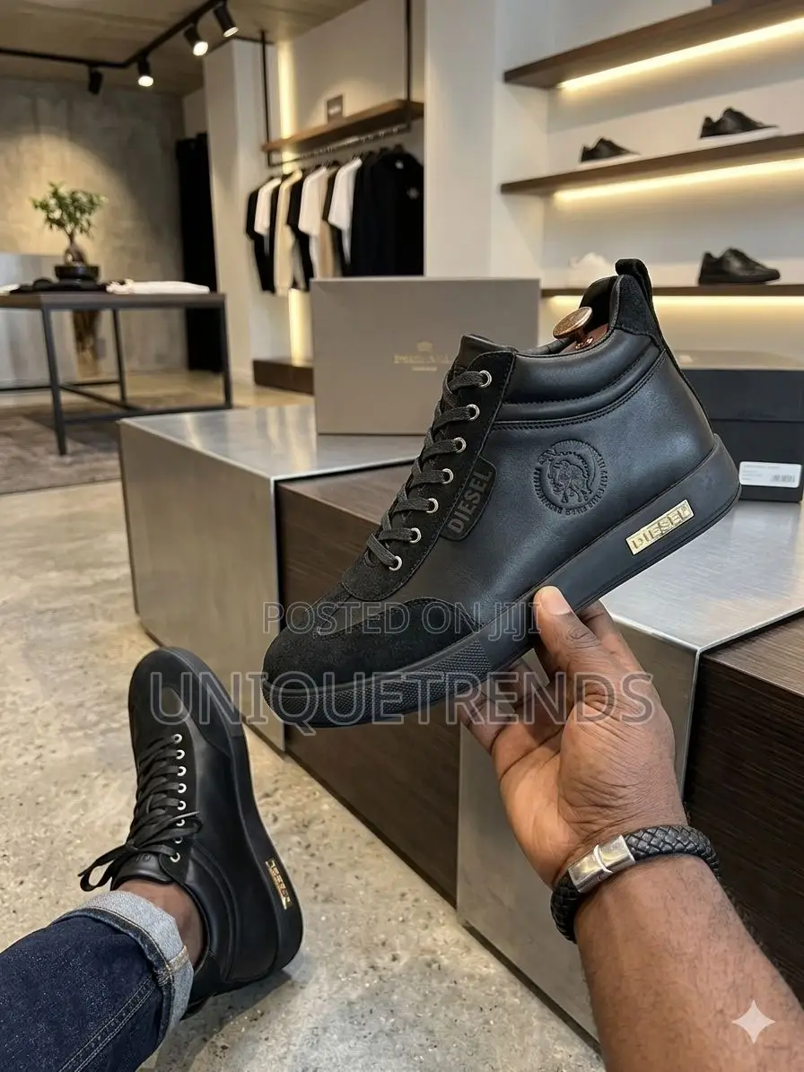 Quality Diesel All Black Ankle Boot