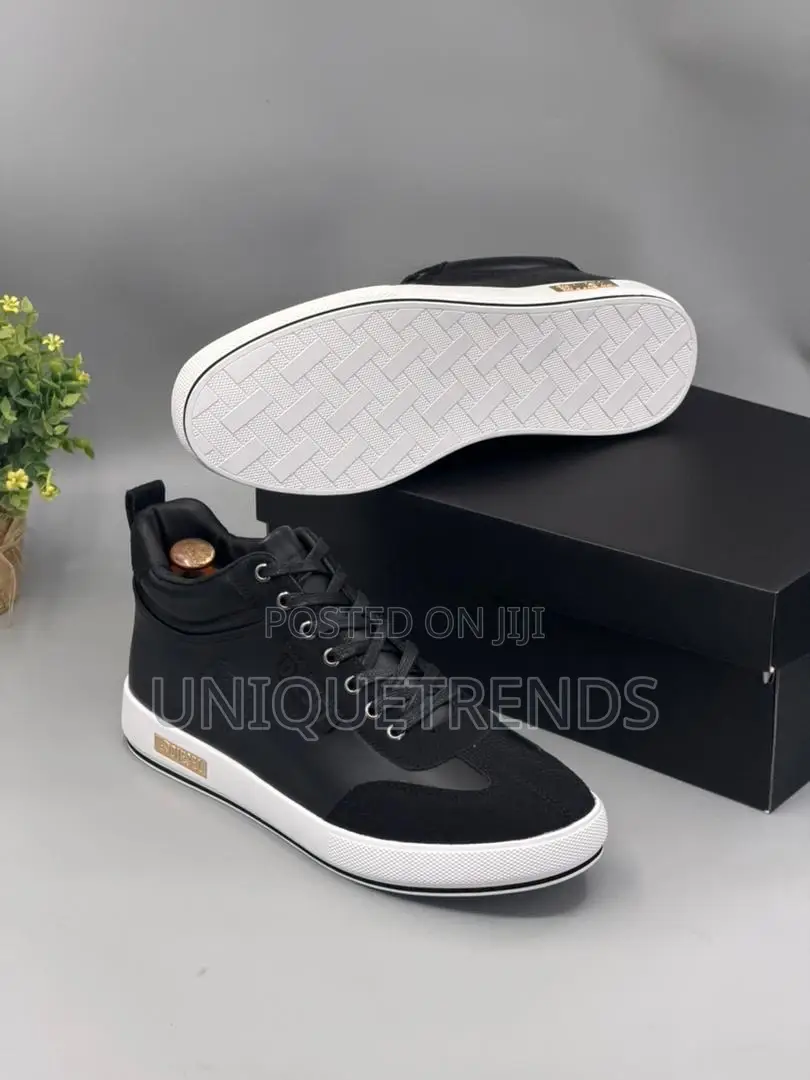 High Quality Diesel Ankle Boots (Black and White)
