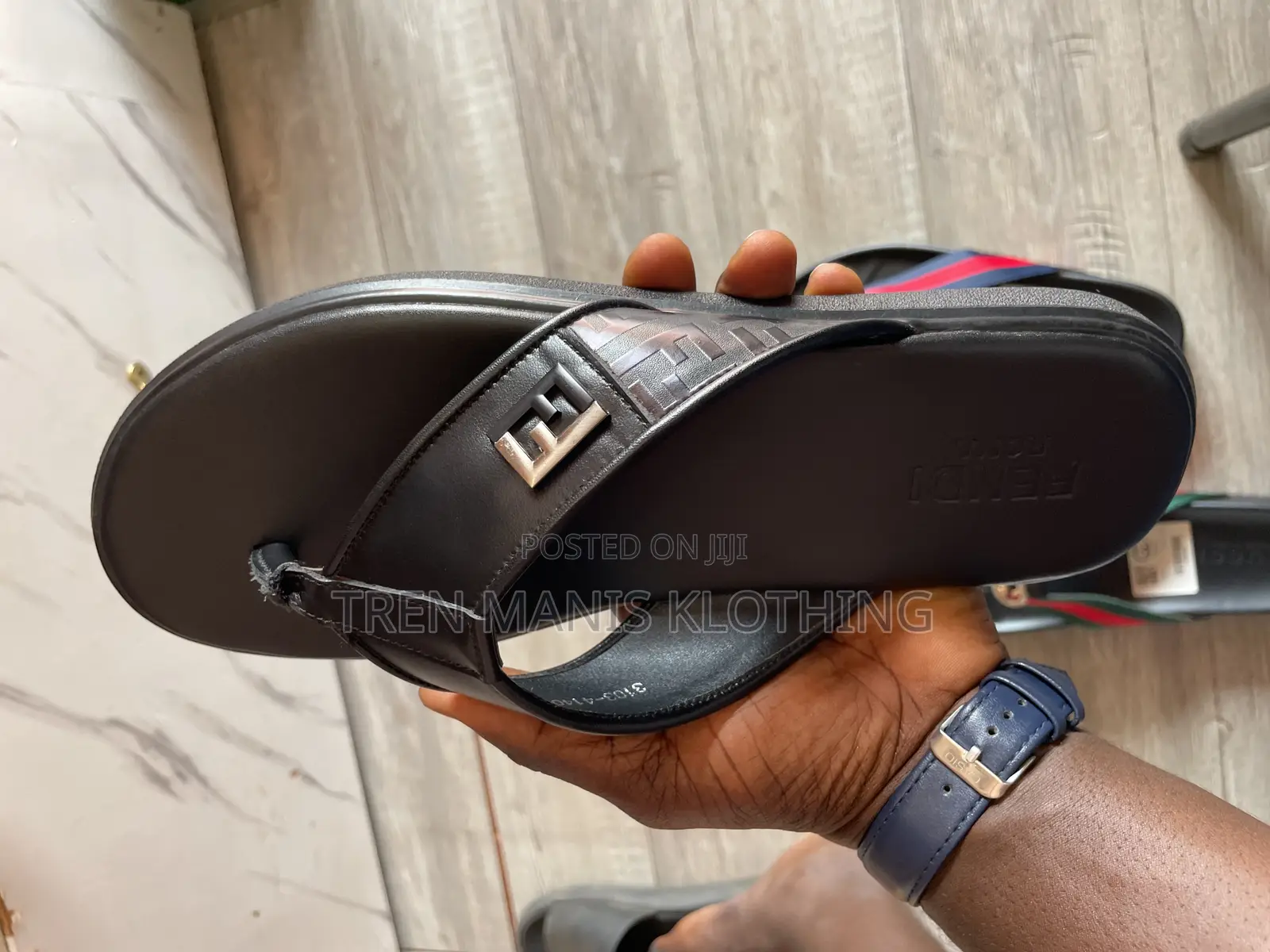 Men Leather Slippers