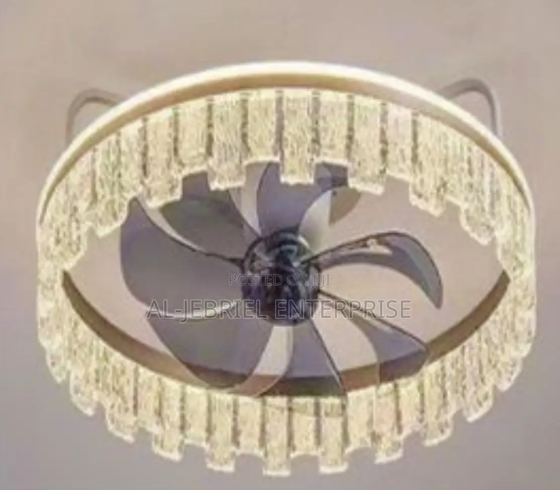 Luxury Crystal Fan With Light