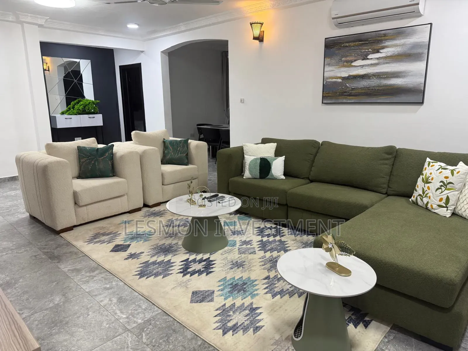 Furnished 2bdrm Apartment in Lesmon Investment, Papaye for rent