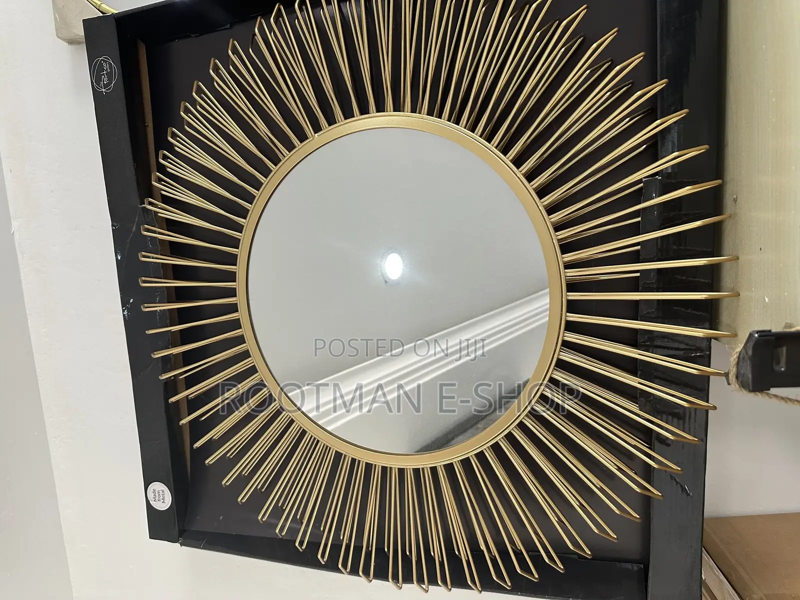 Round Wall Mirrors for Hallway and Living Room, Large Sunburst Mirror