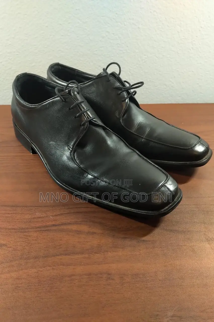 Joseph Abboud Men’S Shoes Classic Black Leather From Italy
