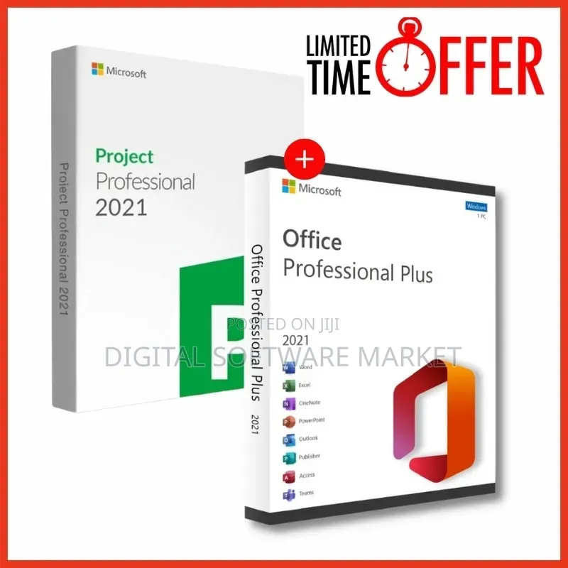 Microsoft Office 2021 + Project Professional 202–Lifetime Product Keys