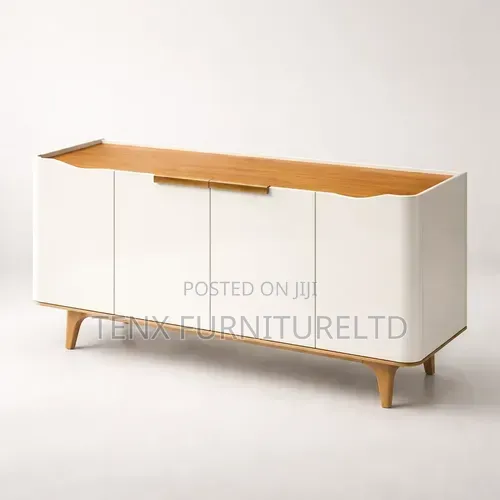 Sideboard/ Buffet With 4 Wooden Legs