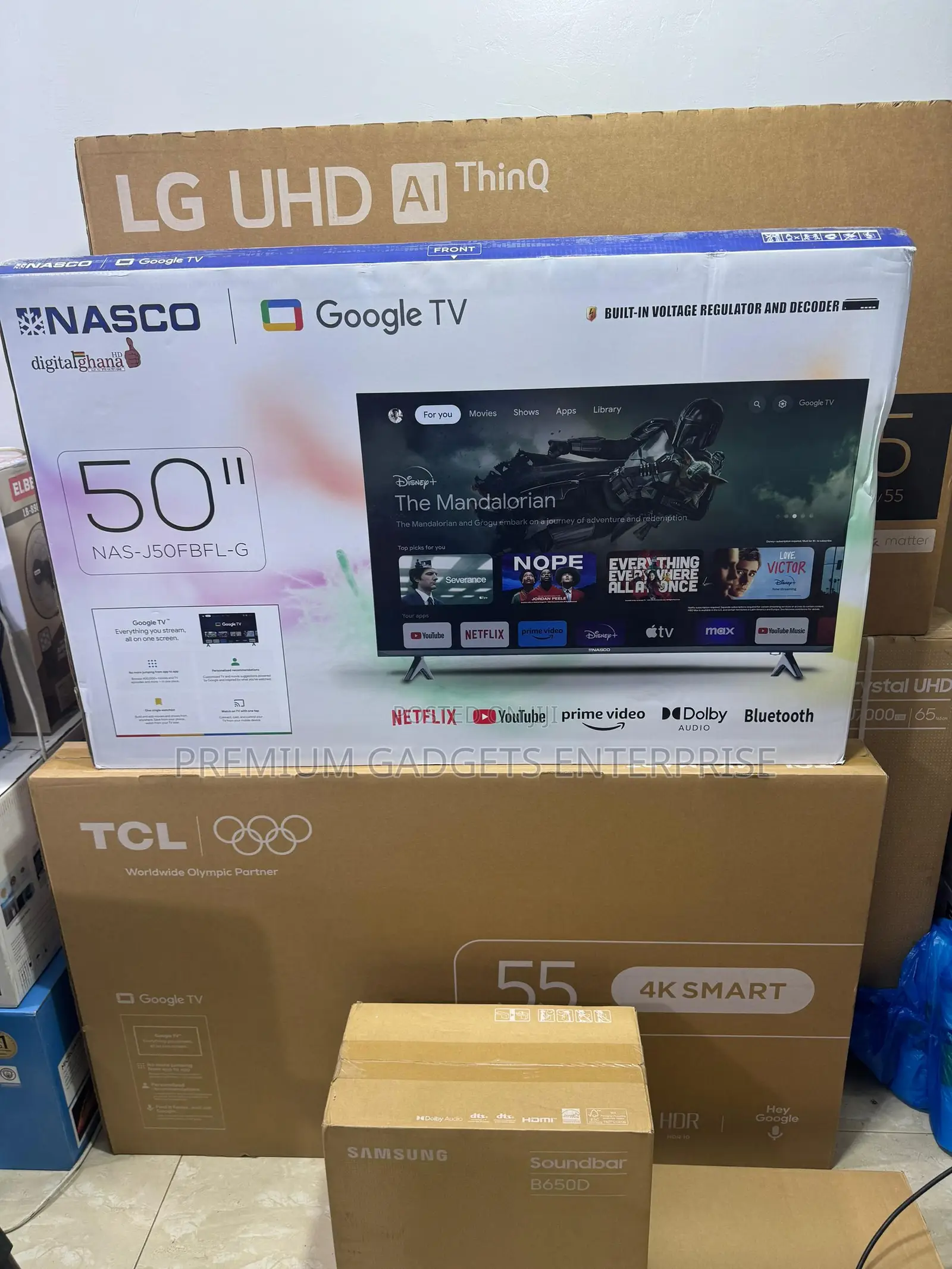 Nasco Smart Andriod Google TV, HDR 2026 Model