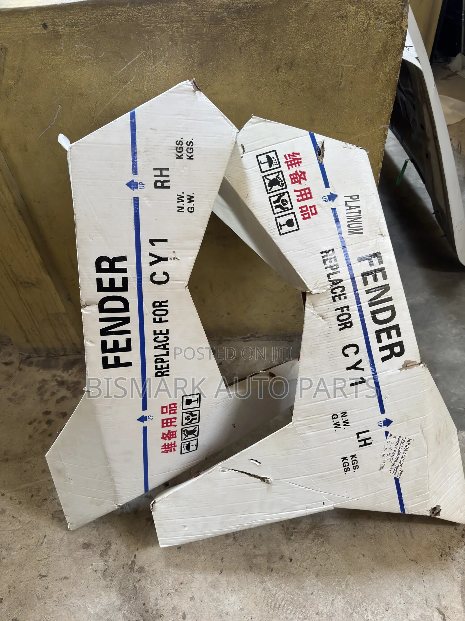 Honda Accord 2023 2024 2025 2026 Fender Pair