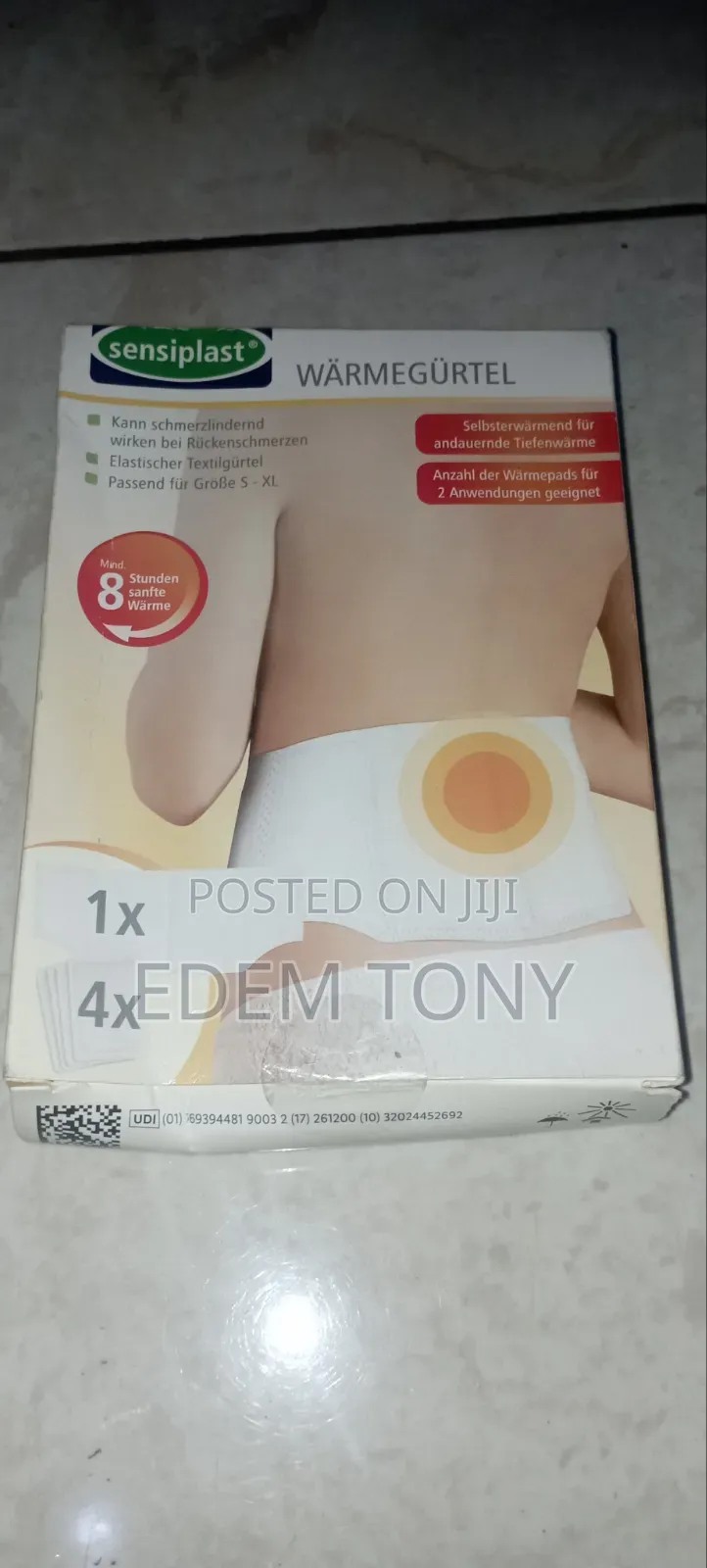 Sensiplast Lower Back Heat Wrap for Pain Relief