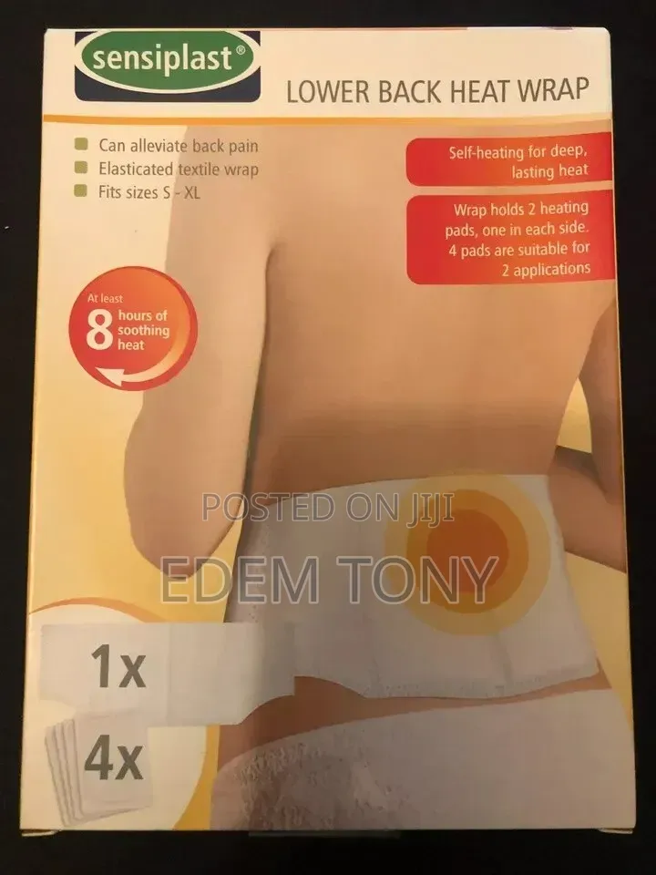 Sensiplast Lower Back Heat Wrap for Pain Relief