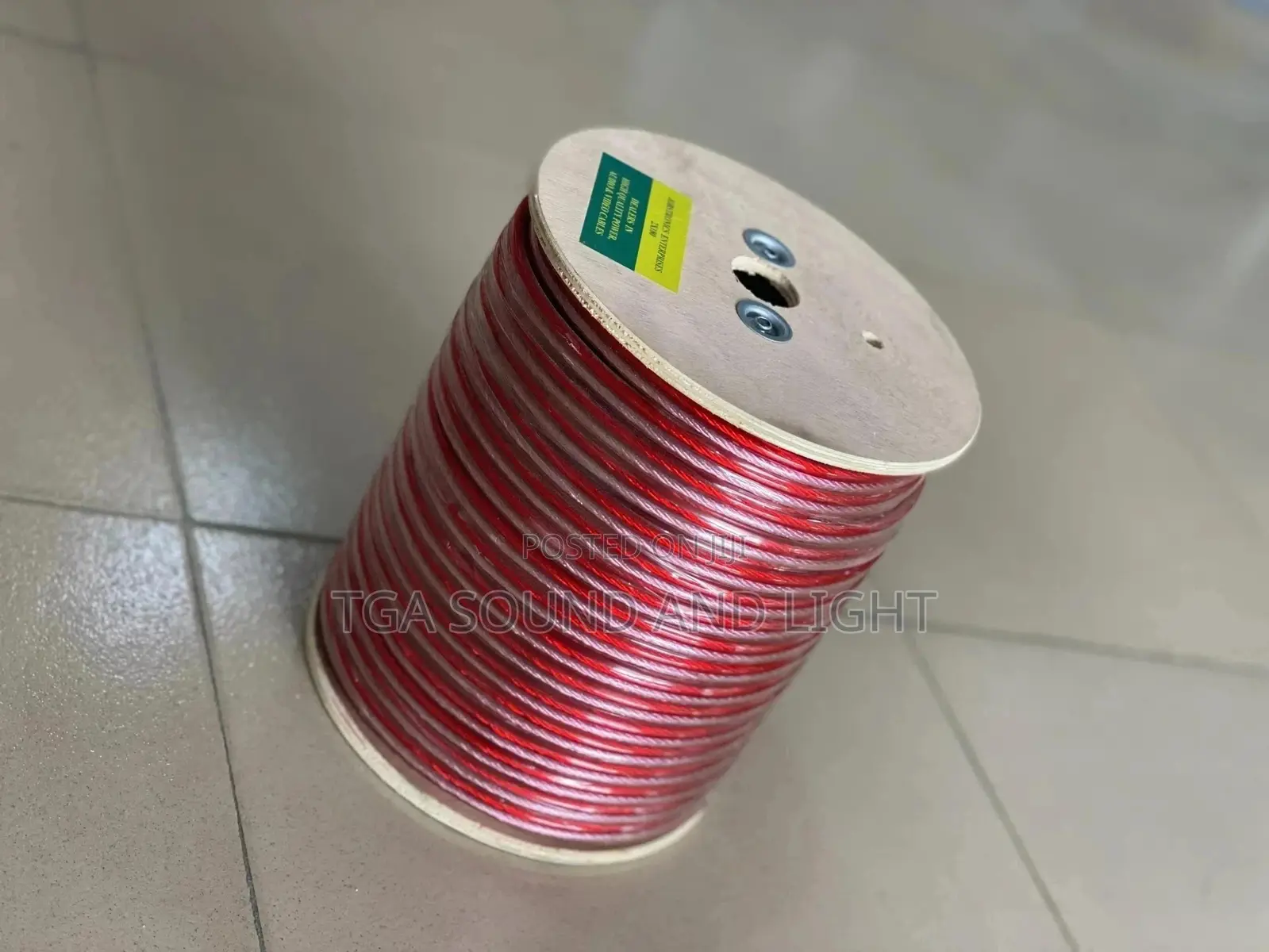 Speaker Cable Roll, 100m - Red