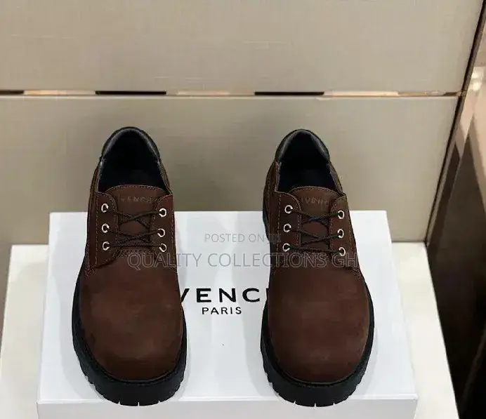 Brown Leather Givenchy Derby Shoe