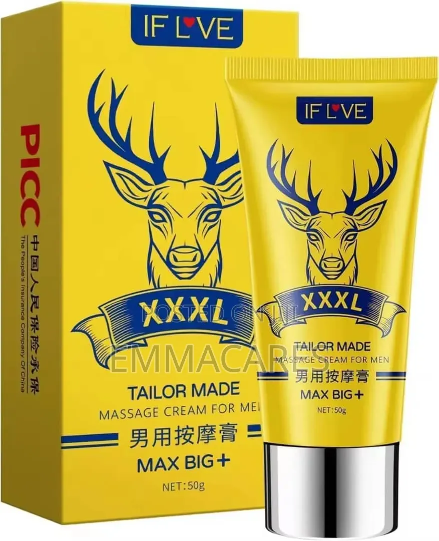 Men's Massage Cream for Long Lasting Pleasure. Thicken and Enlongate