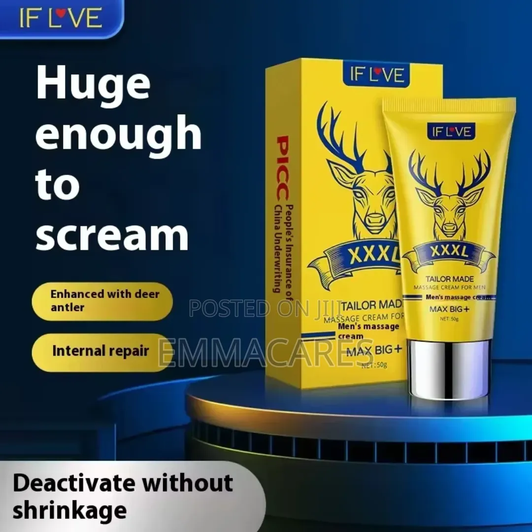 Men's Massage Cream for Long Lasting Pleasure. Thicken and Enlongate