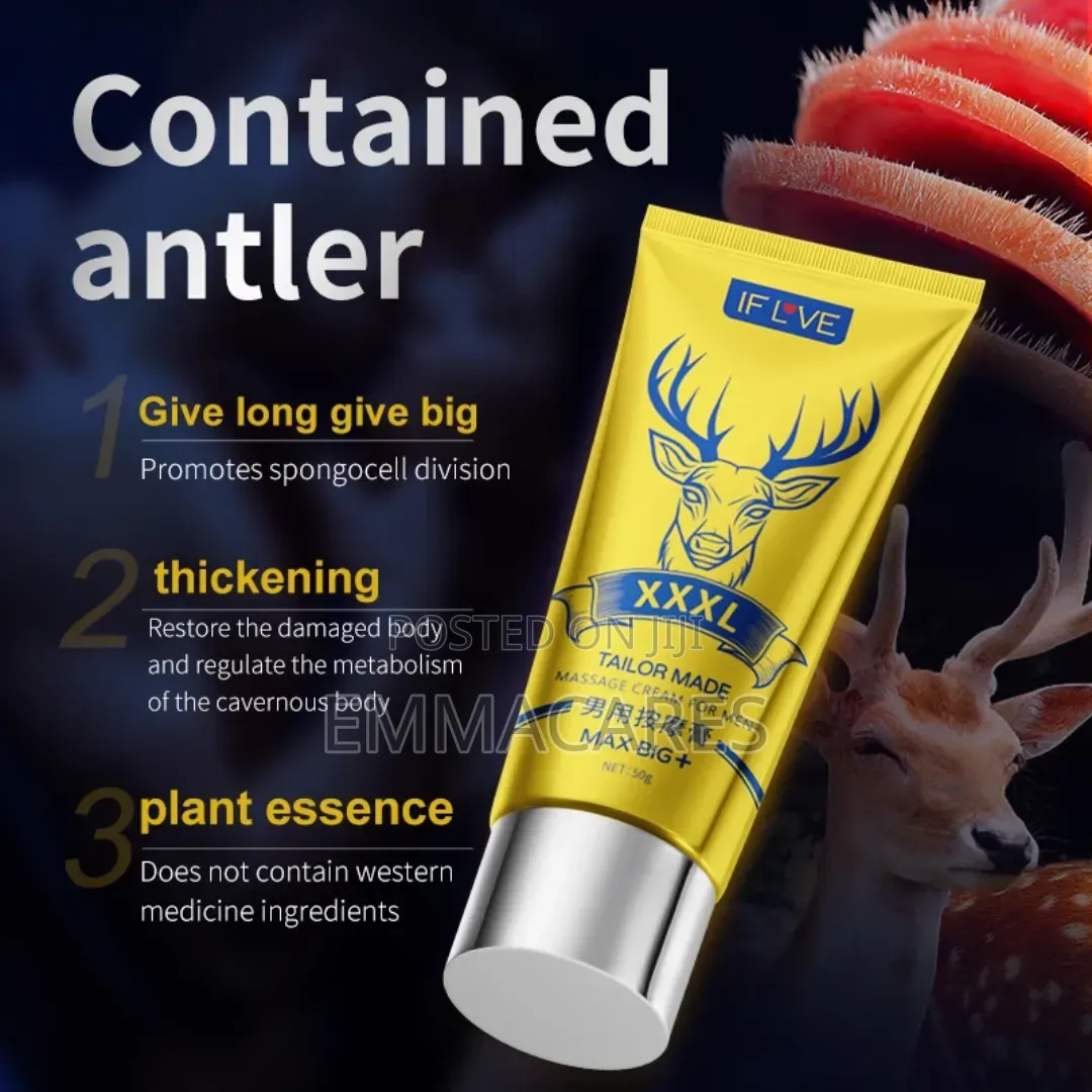 Men's Massage Cream for Long Lasting Pleasure. Thicken and Enlongate