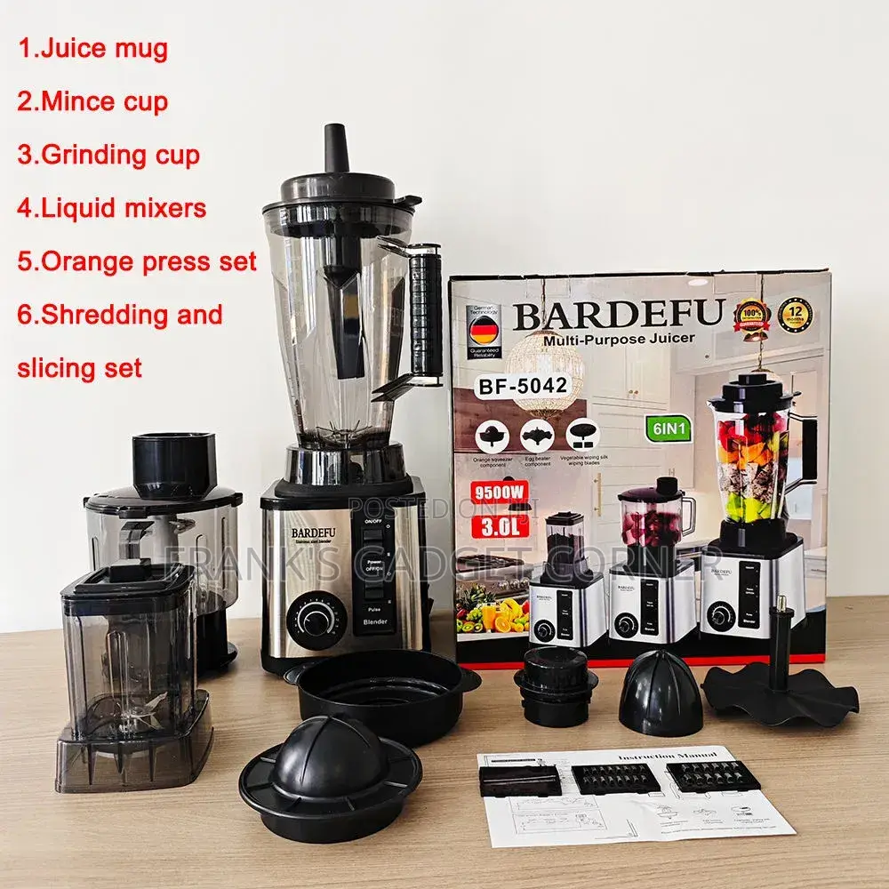 Bardefu 6 in 1 Multi-Purpose Blender/Juicer