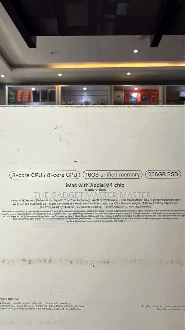 New Desktop Computer Apple iMac M4 16GB Apple M4 SSD 256GB