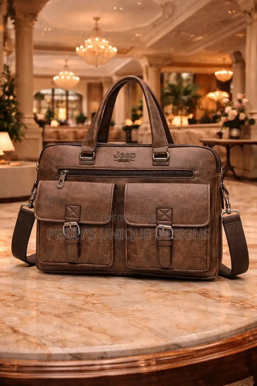 Executive Luxe Leather Laptop Bag