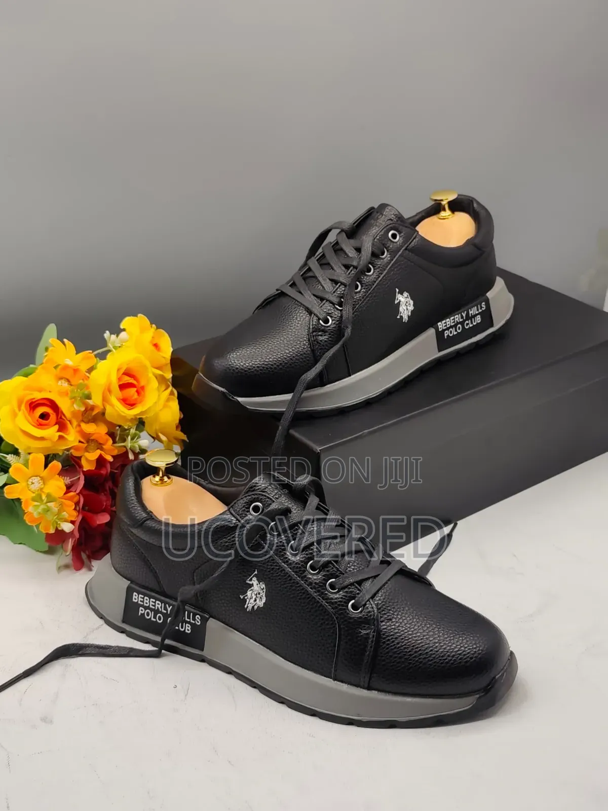 U.S. Polo Assn. Black Textured Sneaker