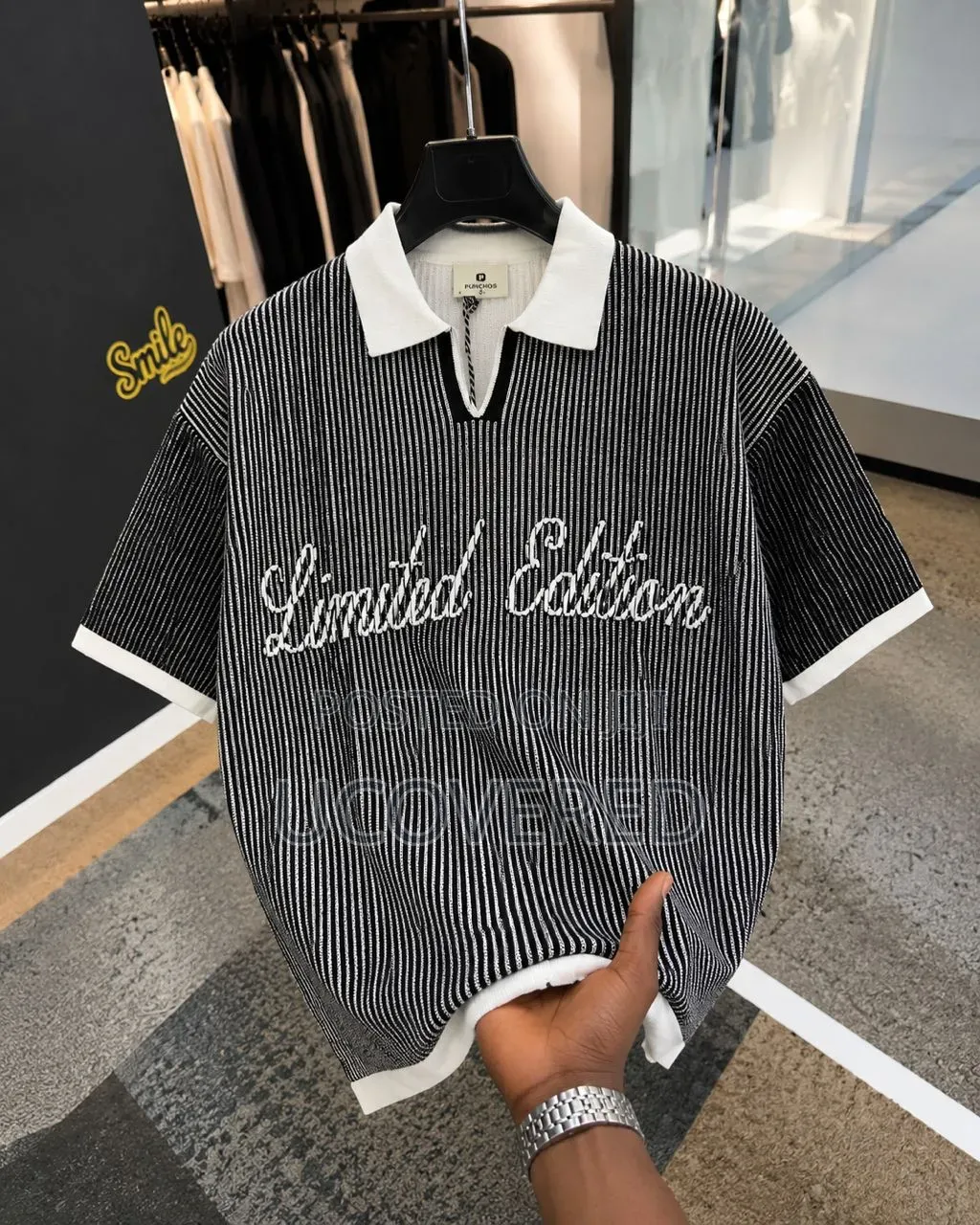 Boohooman Oversized Boxy Rib Knitted Polo Shirts