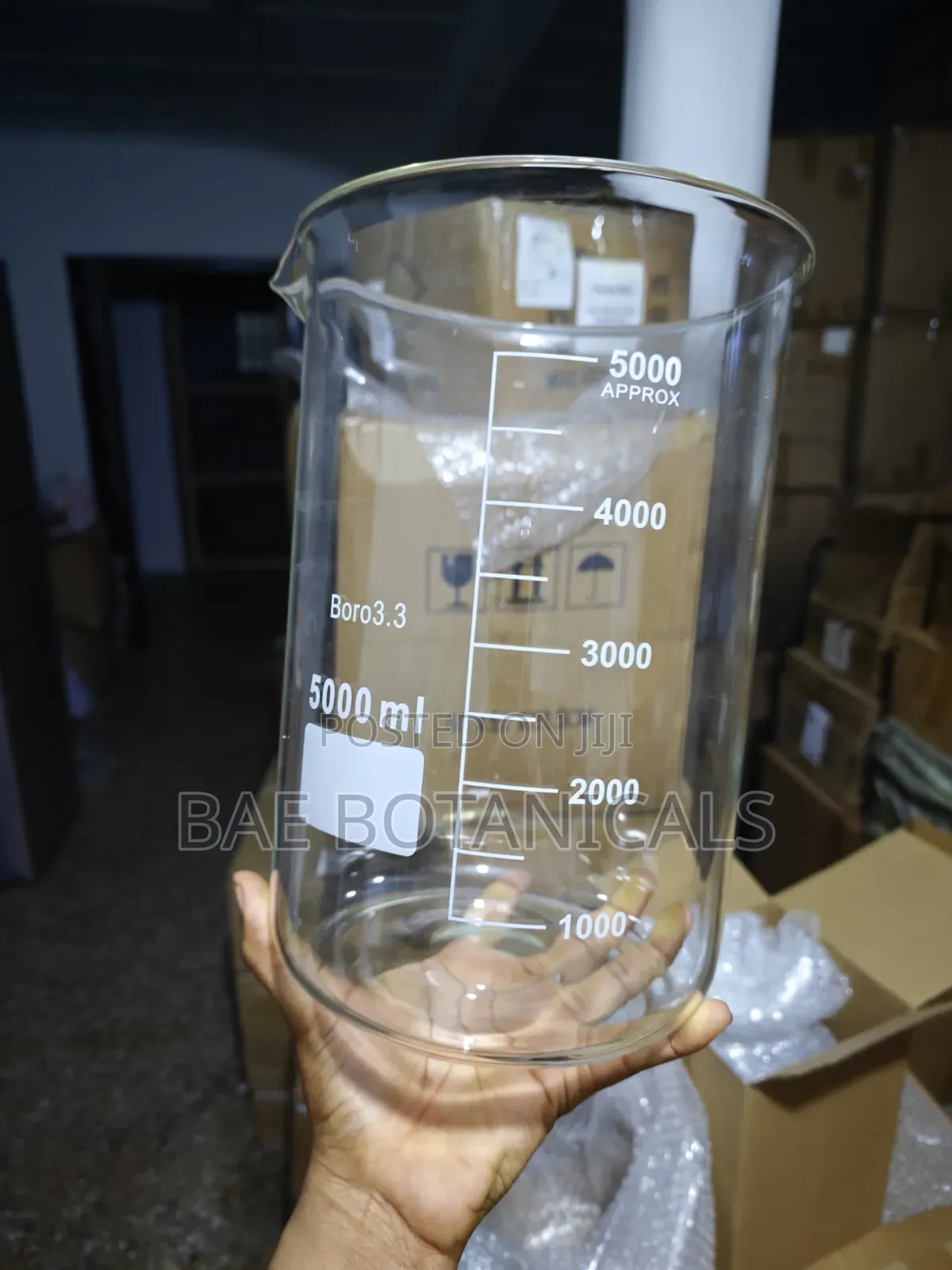 Boroscilate Glass Beaker (5000ml / 5 Liters)