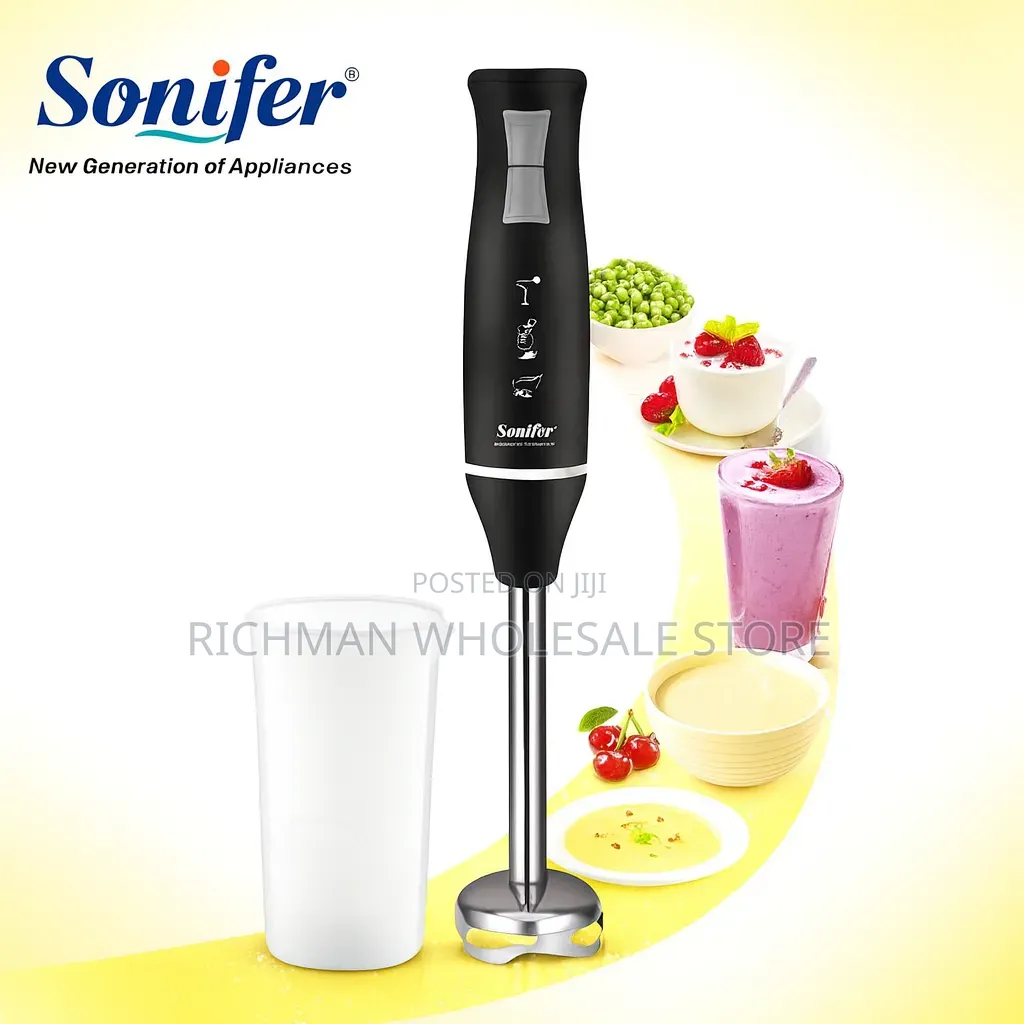 600ml - Two Speed Electric Hand Blender 400w- Black