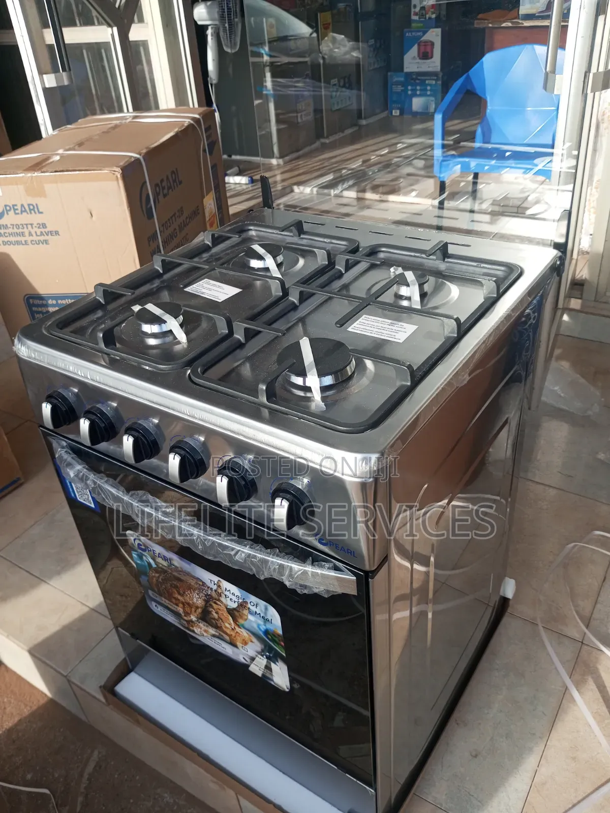 4 Burner Cooker 60x60- Auto Ignition