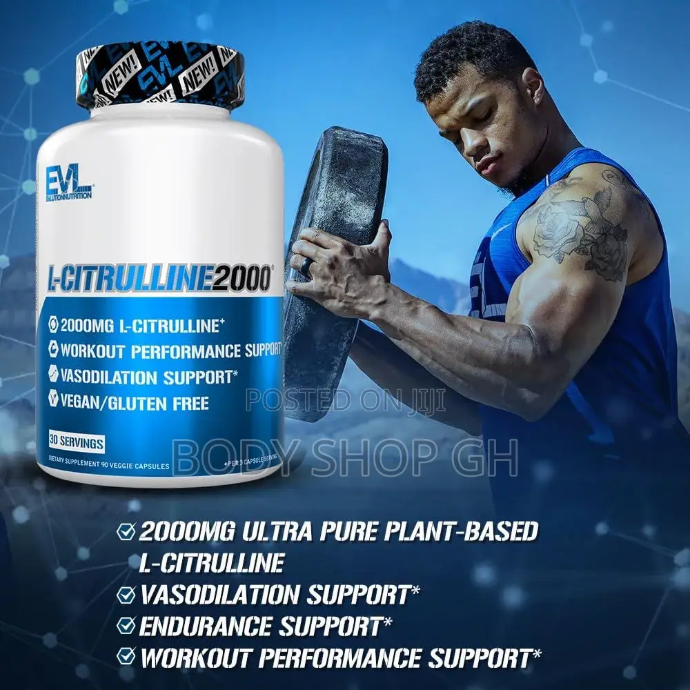 Evl L-Citrulline2000 Supplement - Nitric Oxide Booster / L-Arginine