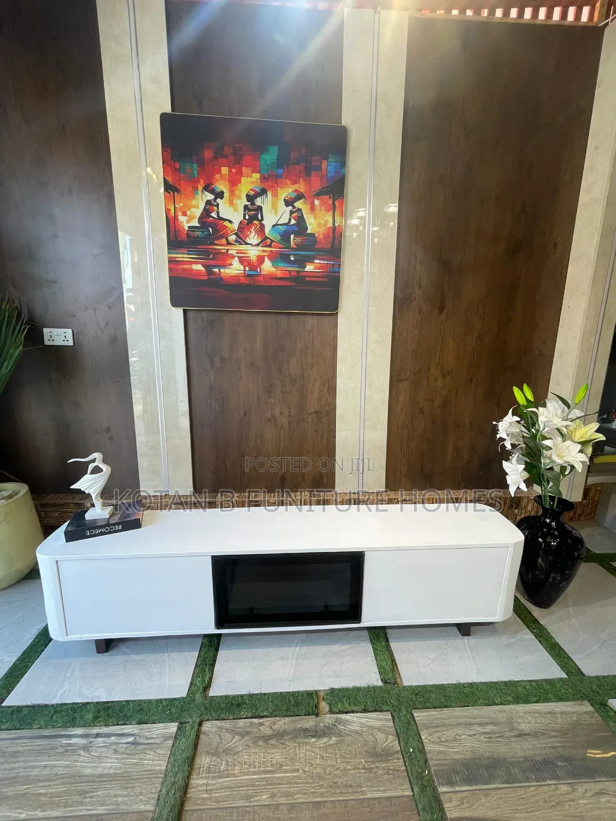 Modern TV Stand (Gray Color)