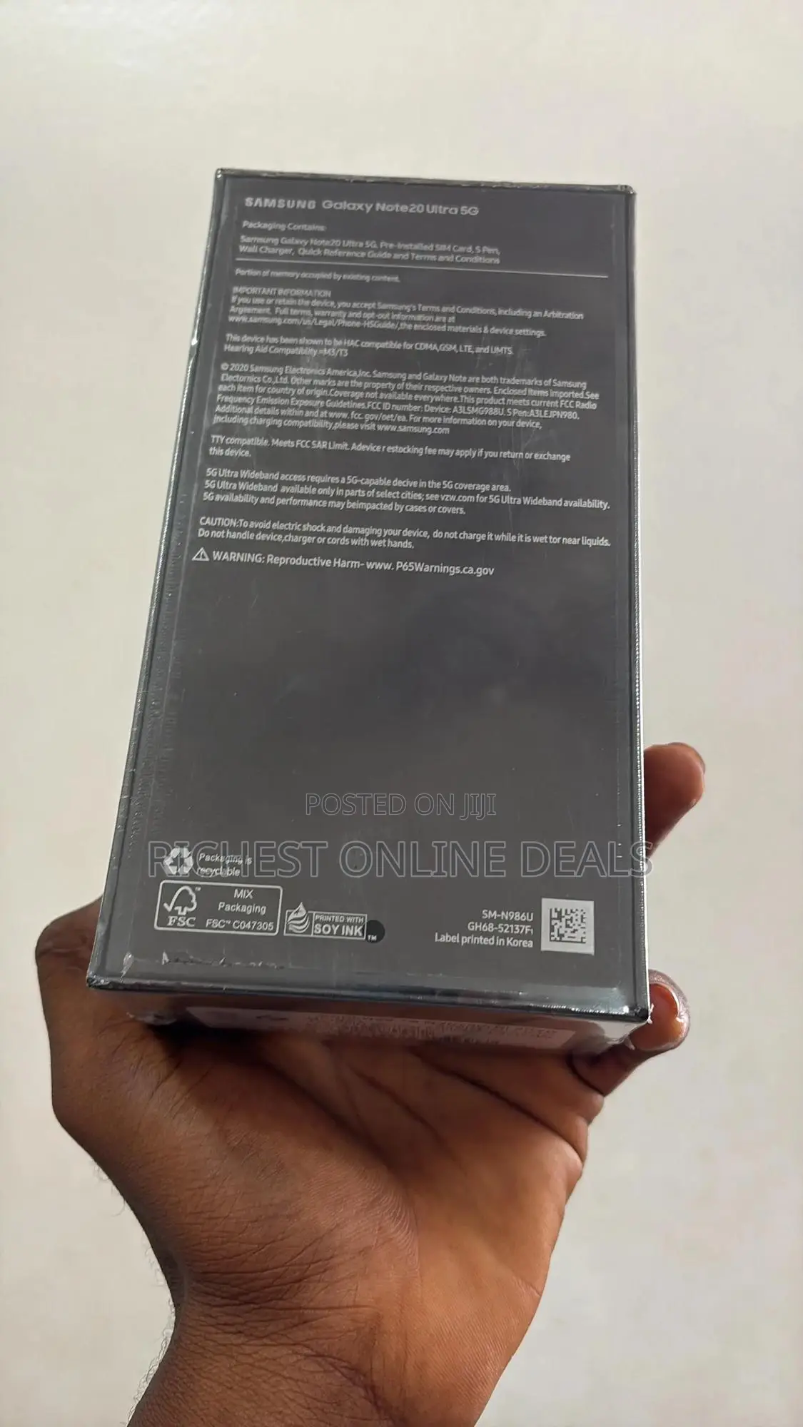 New Samsung Galaxy Note 20 Ultra 128 GB Black