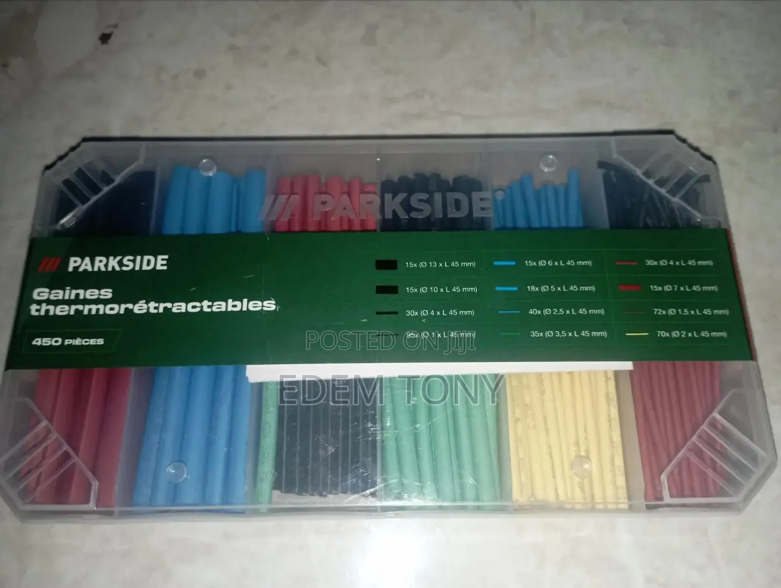 Parkside 450-Piece Heat-Shrink Tubing Set