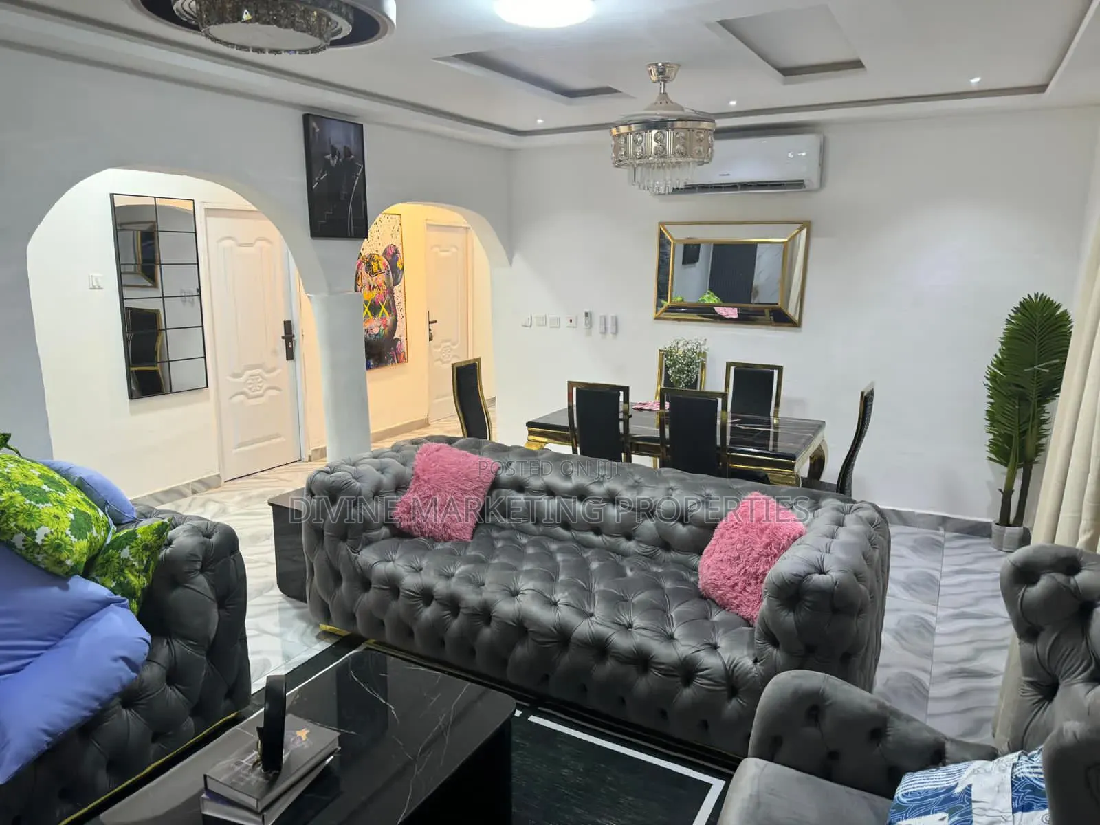 Furnished 3bdrm House in Afuaman, Manhean for sale