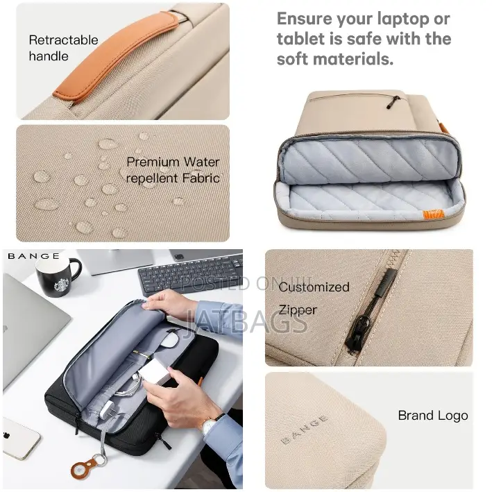 13-14" Bange Waterproof Laptop Macbook Bag (Free Delivery)