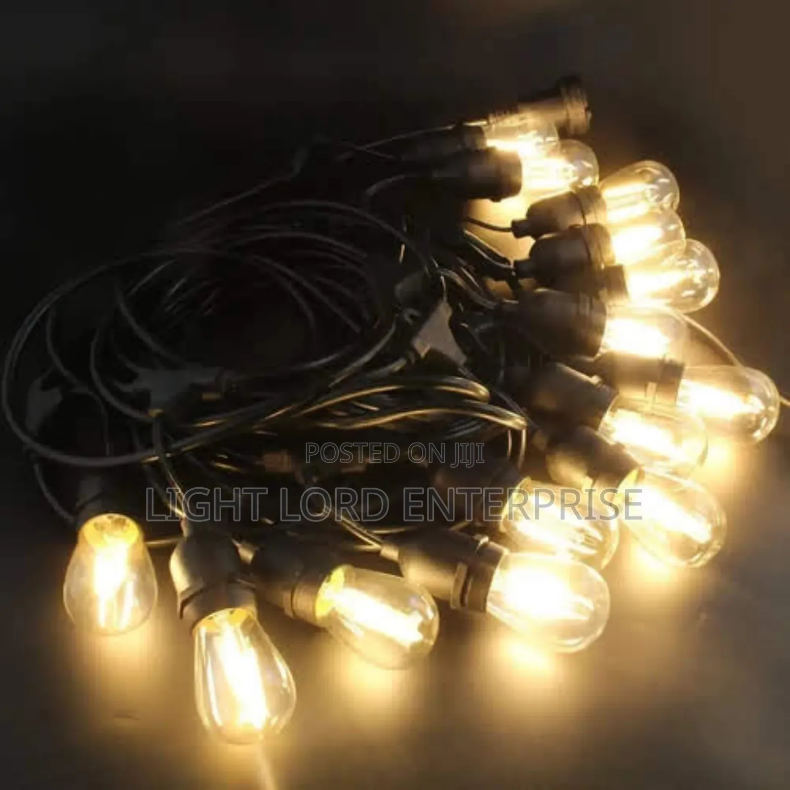 Waterproof Led Strip Light Warm Color 20bulb and 10metes
